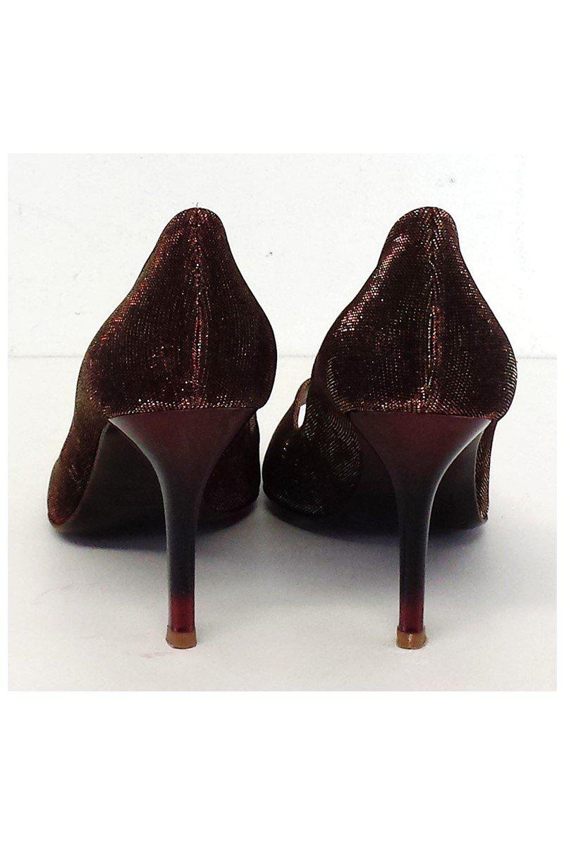 Giuseppe Zanotti Bronze Metallic Peep Toe Pumps - Size 8: A Fashion Statement!