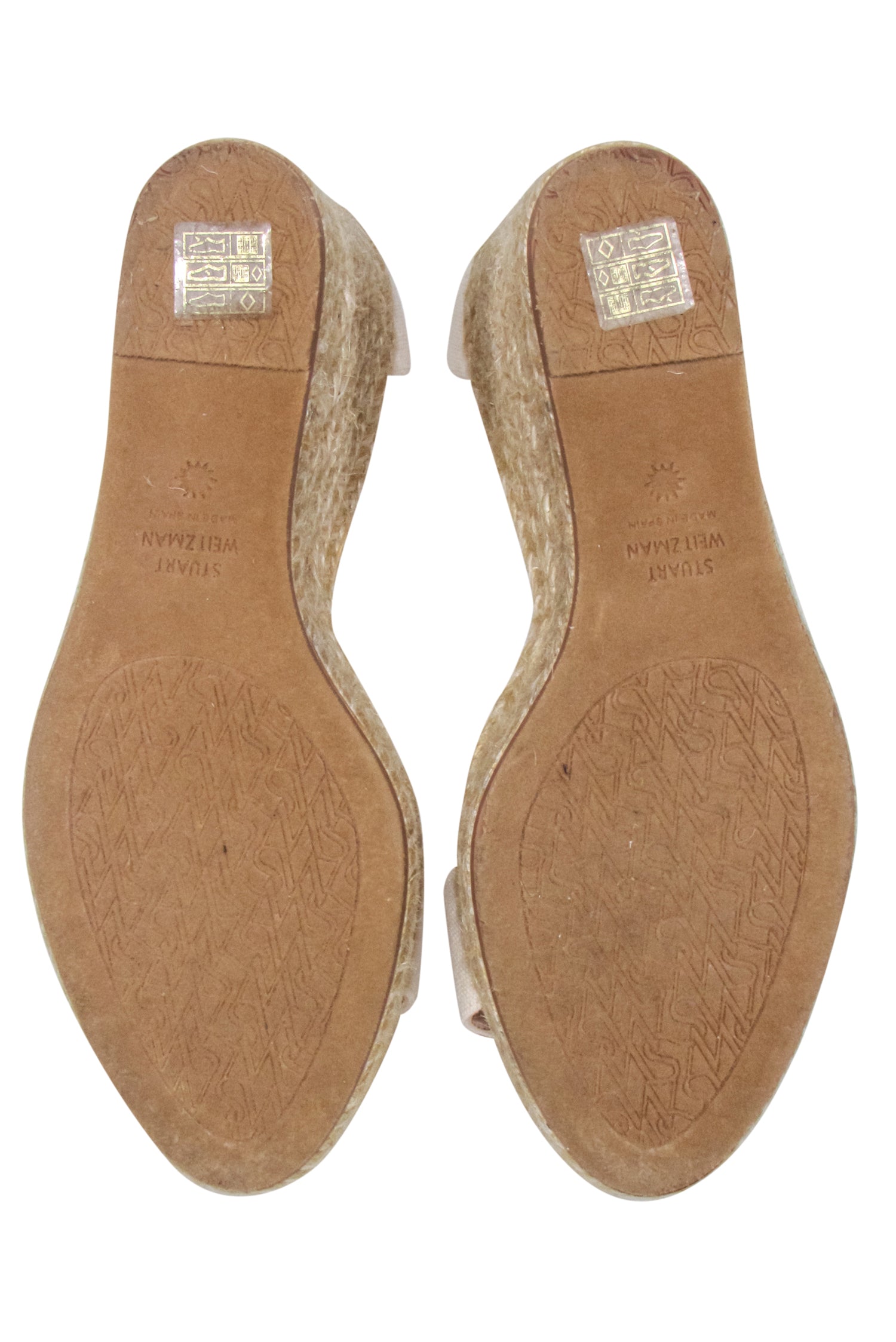 Stuart Weitzman's Gorgeous Ivory Wedge Espadrilles in Size 8.5