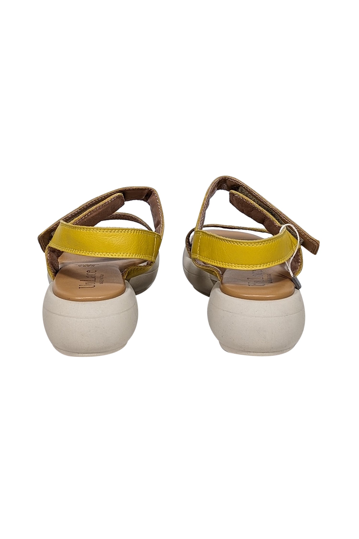 UnLace Yellow & Cream Strappy Sandals - Size 10: Your Weekend Style Essential!