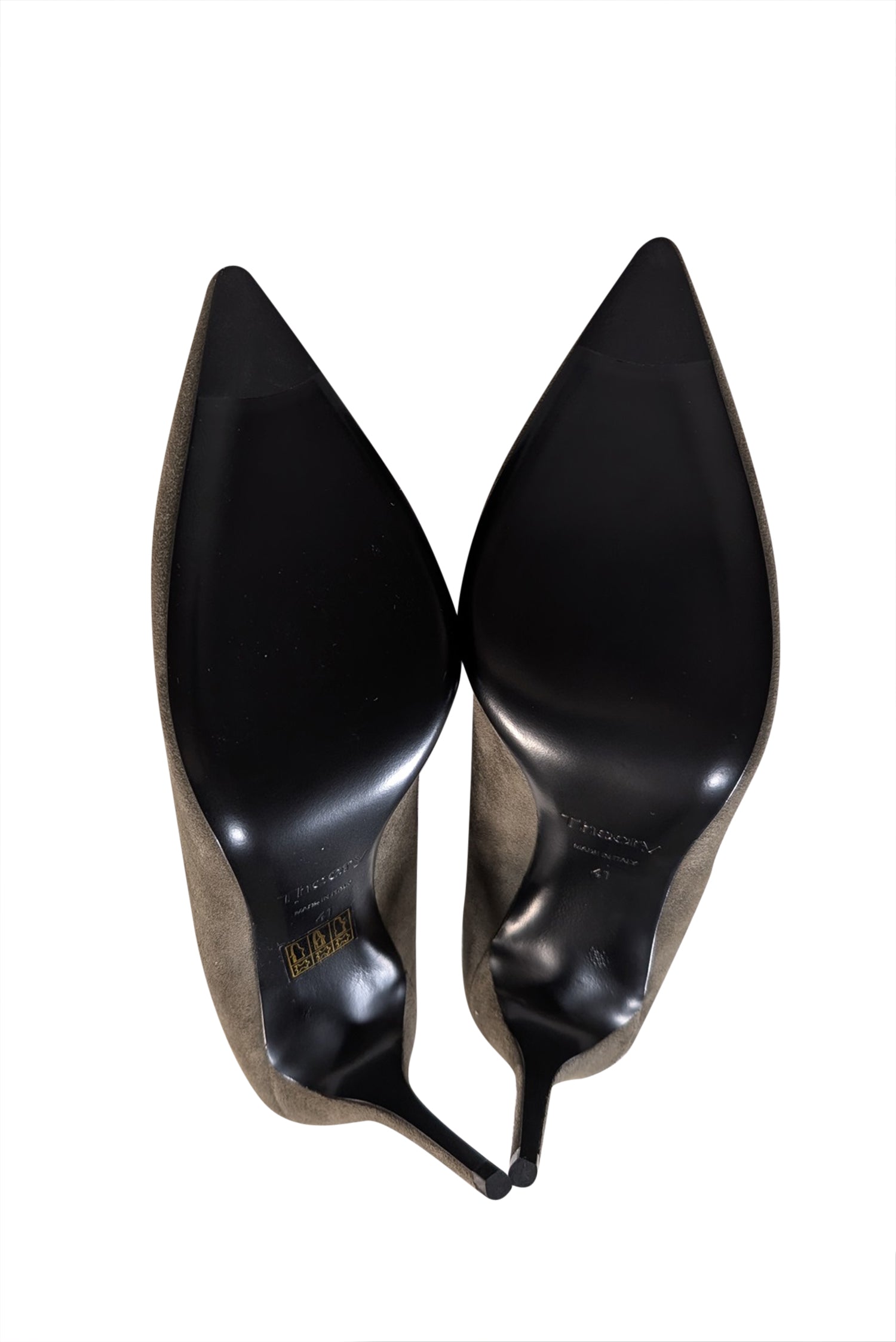 Theory - Stunning Military Green Braxia Suede Pumps, Size 11