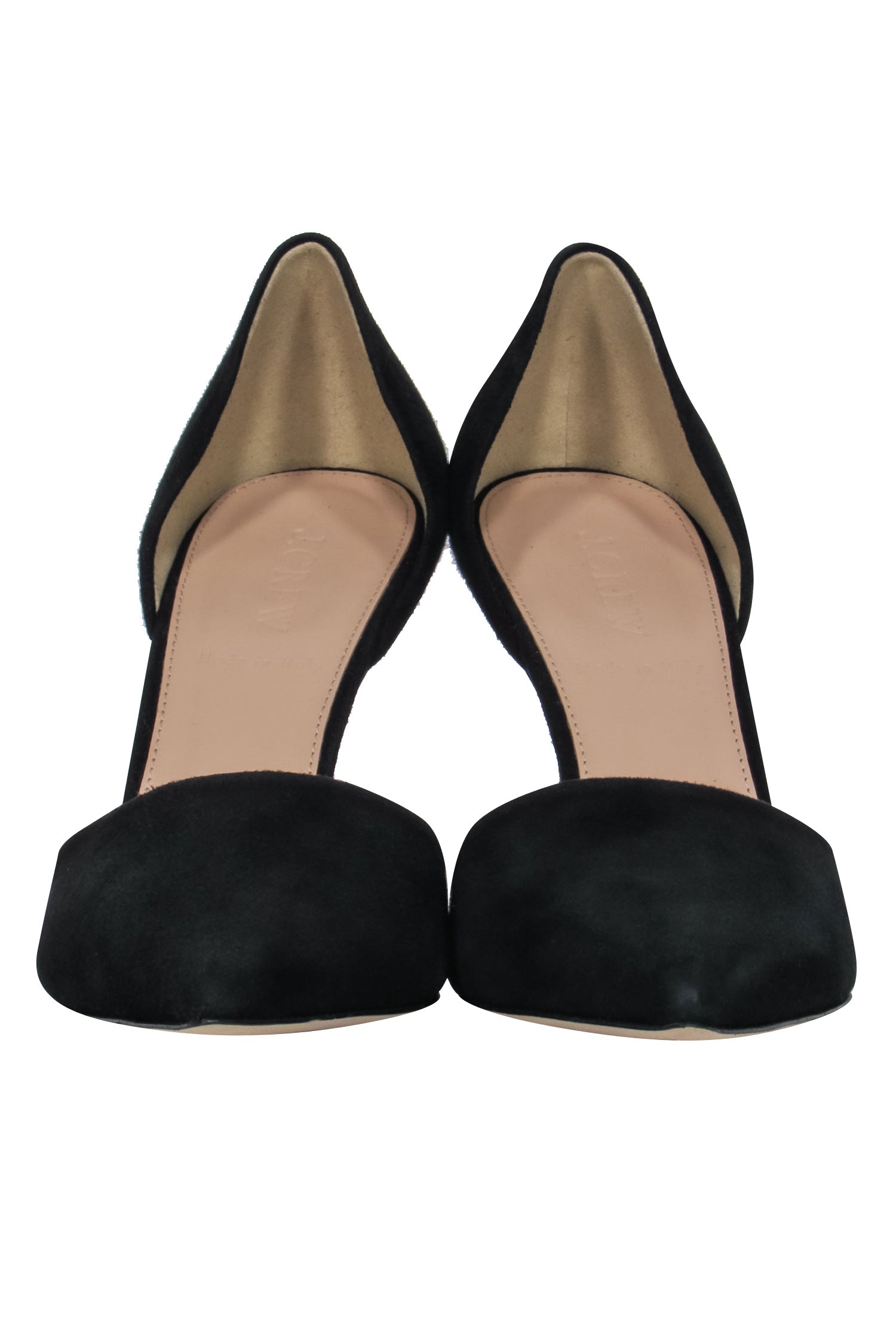 J.Crew Black Suede D'Orsay Pumps - Size 7.5 (Attention: Details in Description Mention Size 9)