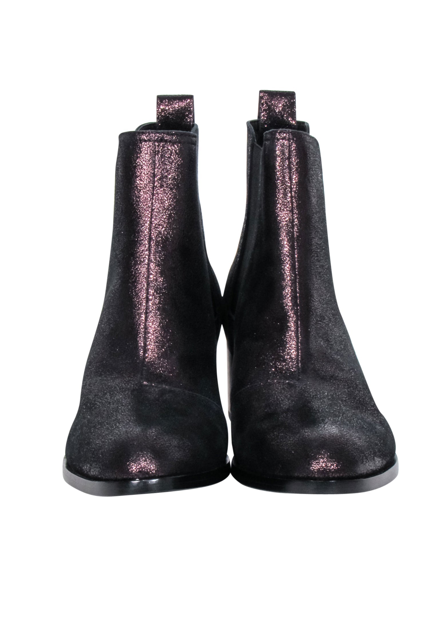 Rag & Bone - Stunning Black Oil Slick Iridescent Shimmer Short Boots in Size 8.5