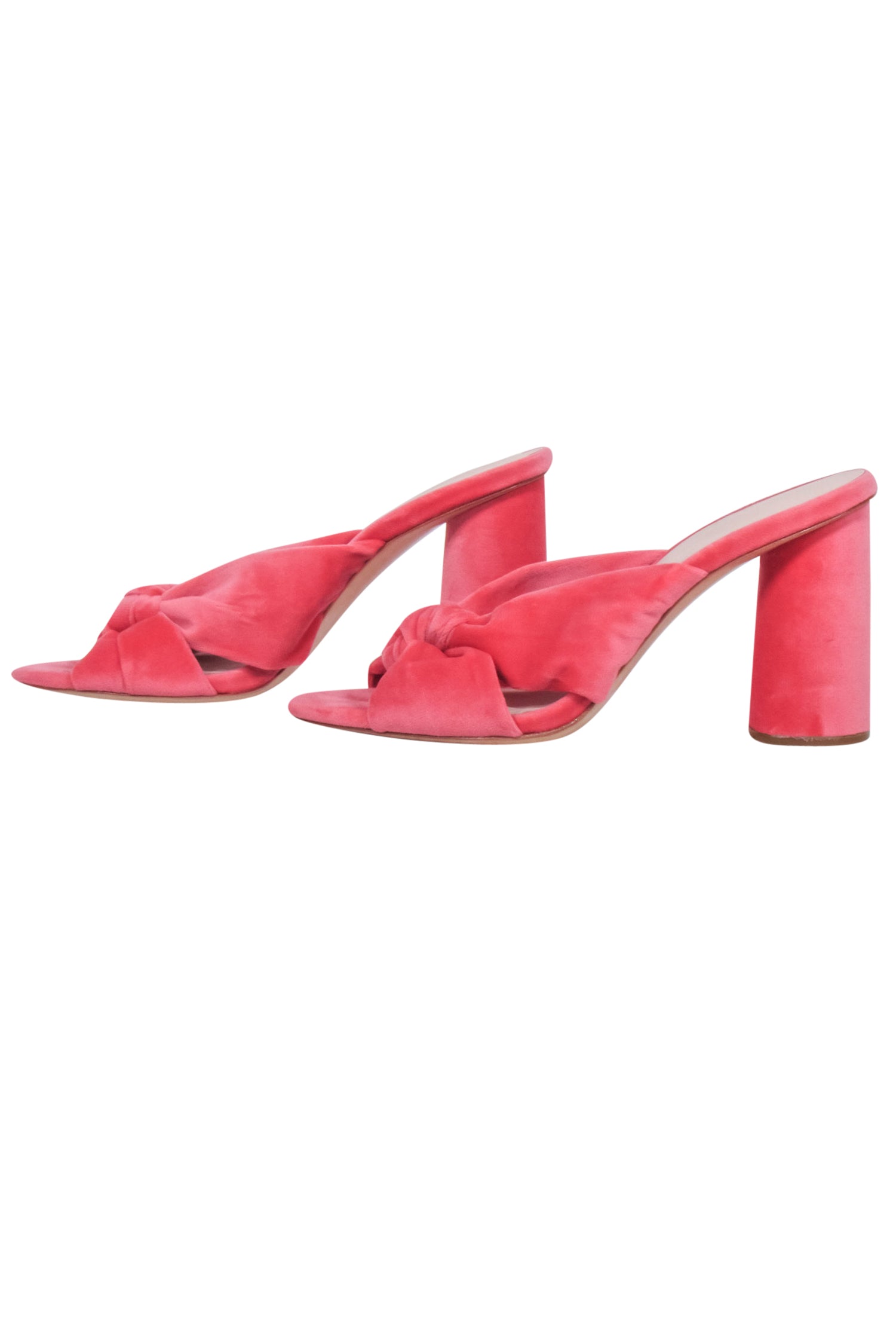 Loeffler Randall Pink Velour Mule Pumps - Size 7: Fashion-Forward Footwear!