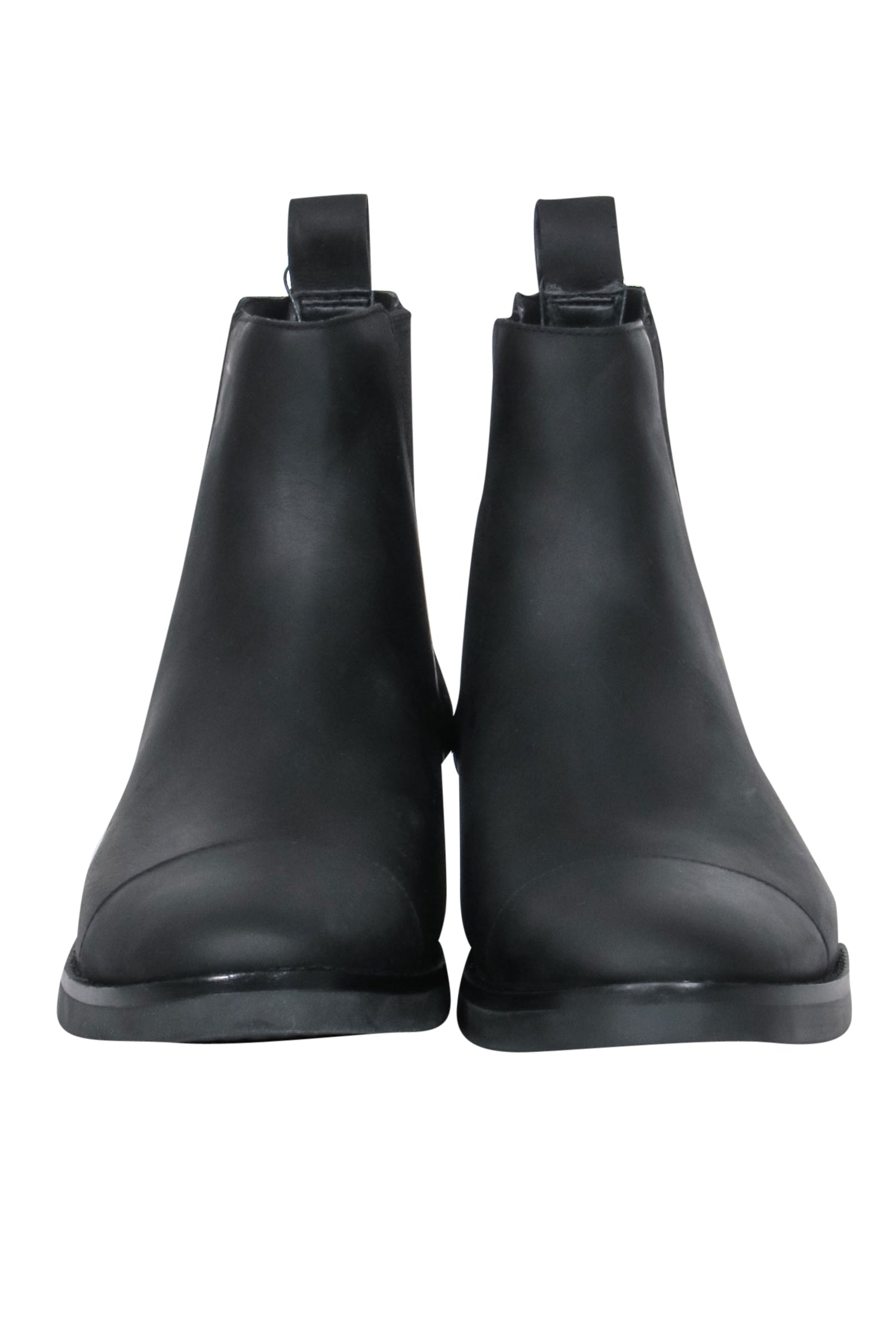 Cole Haan Mara Grand Chelsea Waterproof Leather Rain Boots - Size 6.5, Black