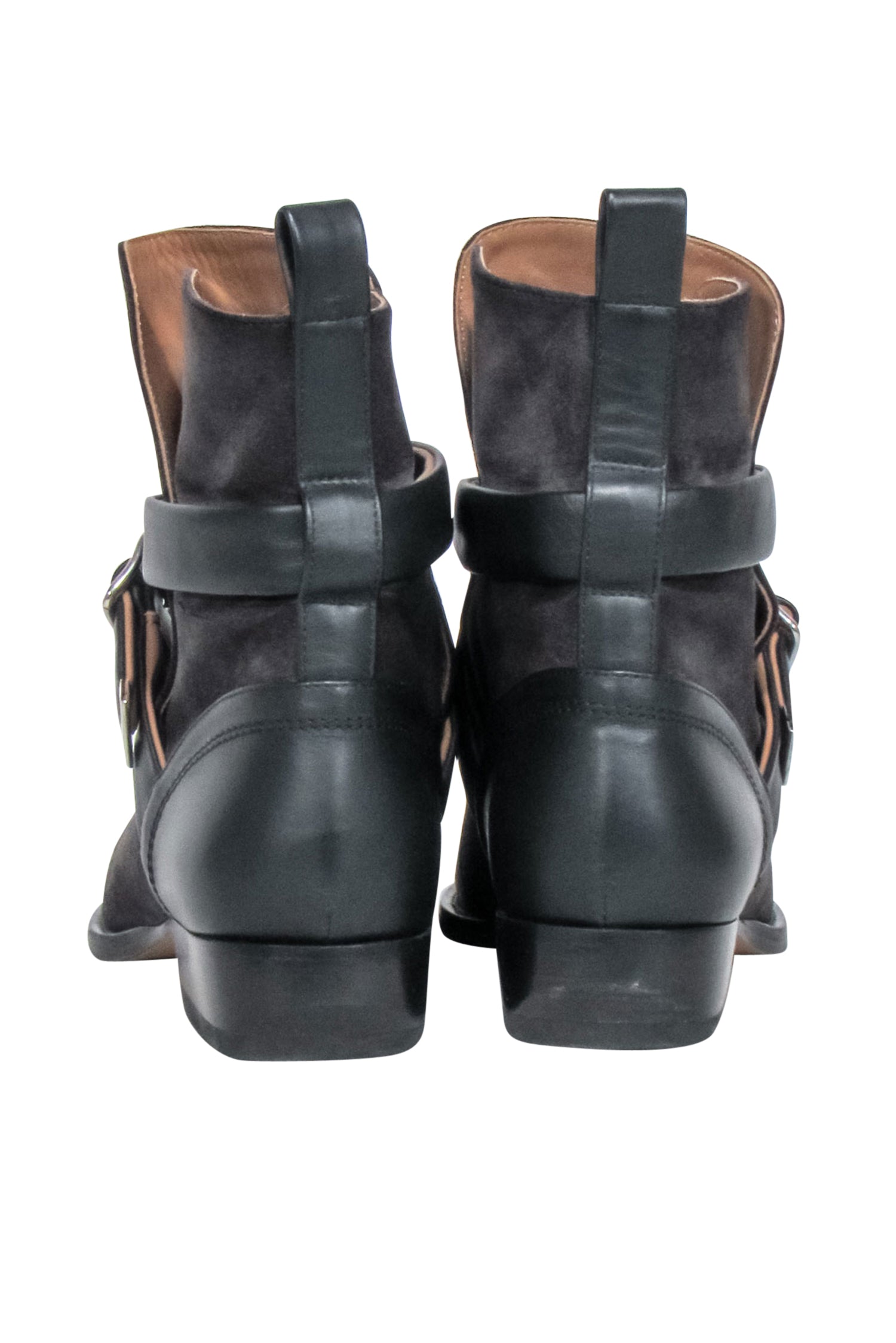 Chloe's Grey Suede Rylee Strap Booties - Size 8: Fall Fashion Must-Haves!