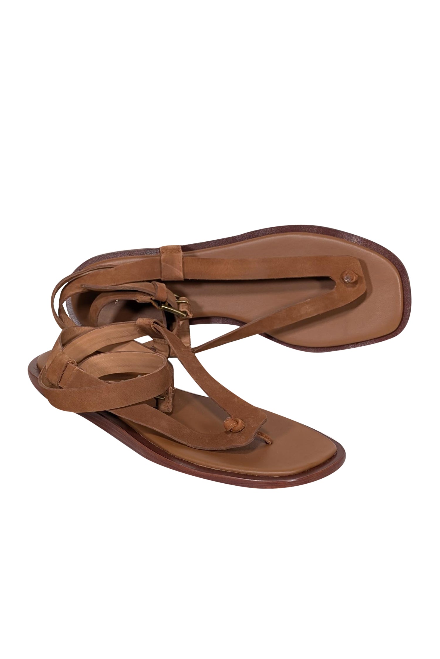 Joie Tan Leather Strappy Thong Sandals - Size 7 - Summer Must-Have!