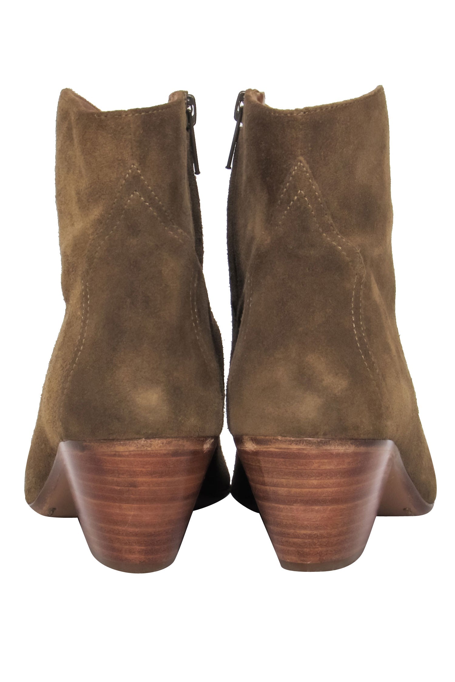 Isabel Marant Olive Dacken Suede Short Boots - Size 10 - Fashion Statement!