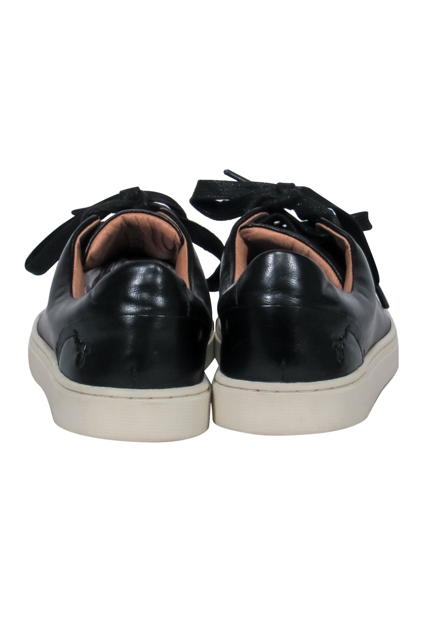Frye's Chic Black Leather Lace-Up Low Top Platform Sneakers - Size 6.5