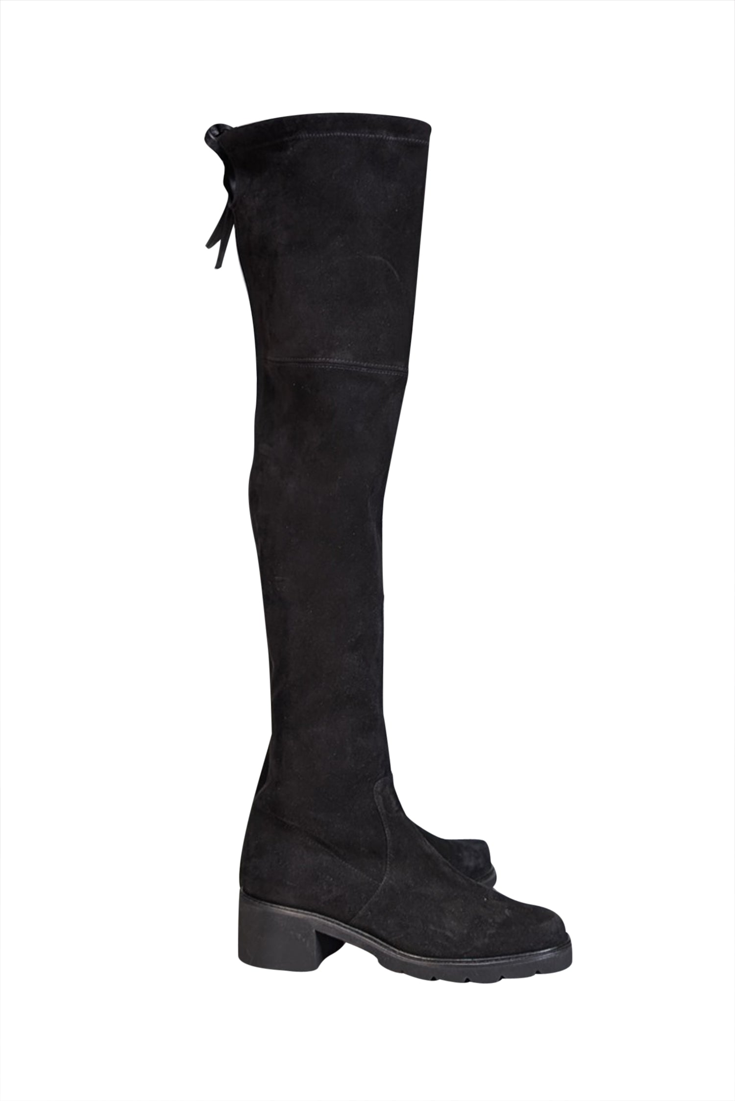 Stuart Weitzman's Stunning Black Suede Tall Boots - Size 7.5