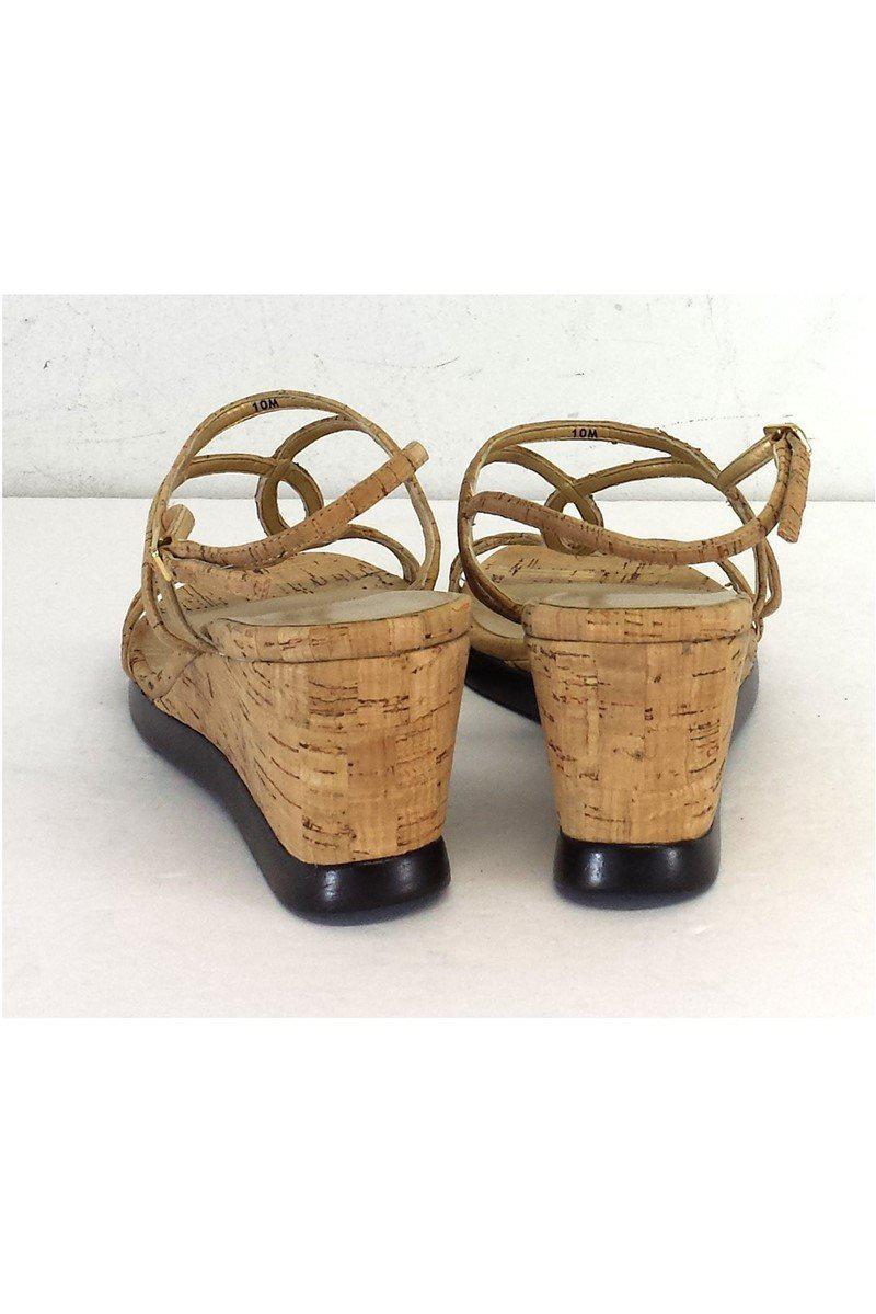 Stuart Weitzman's Alluring Size 10 Cork Sandal Wedges