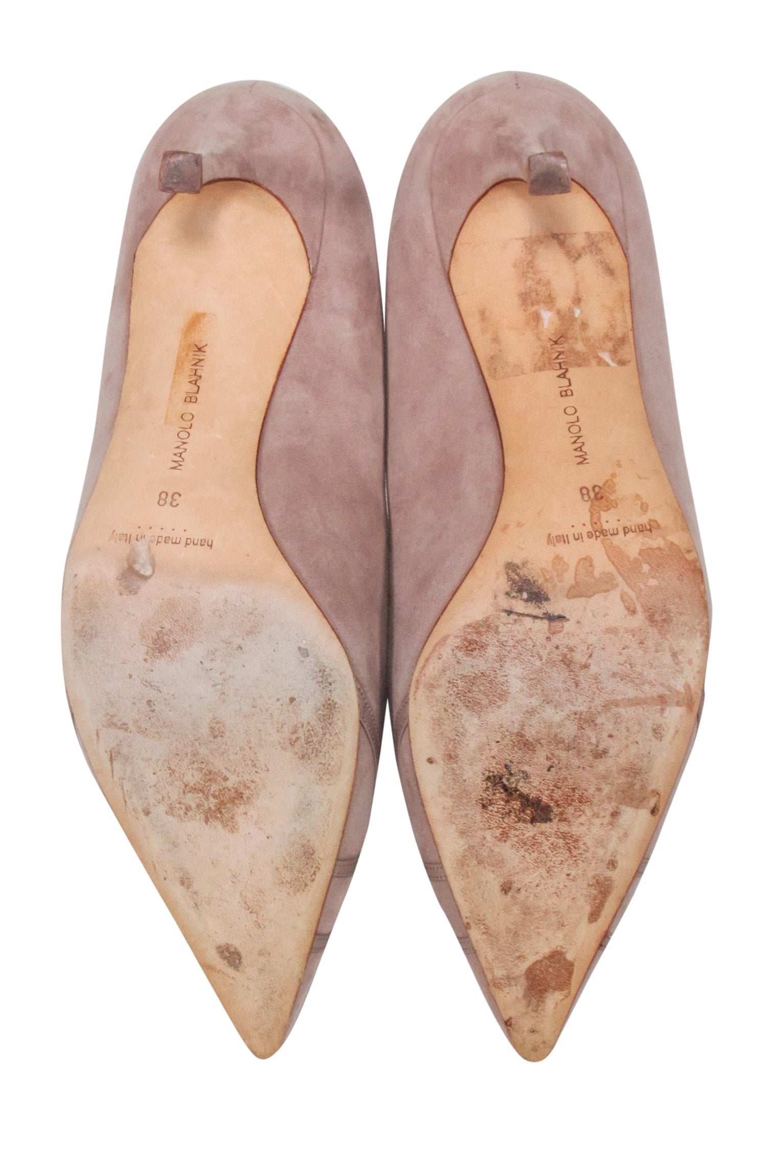 Manolo Blahnik Beige Pointed Toe Pumps - Size 8: Elevate Your Style!