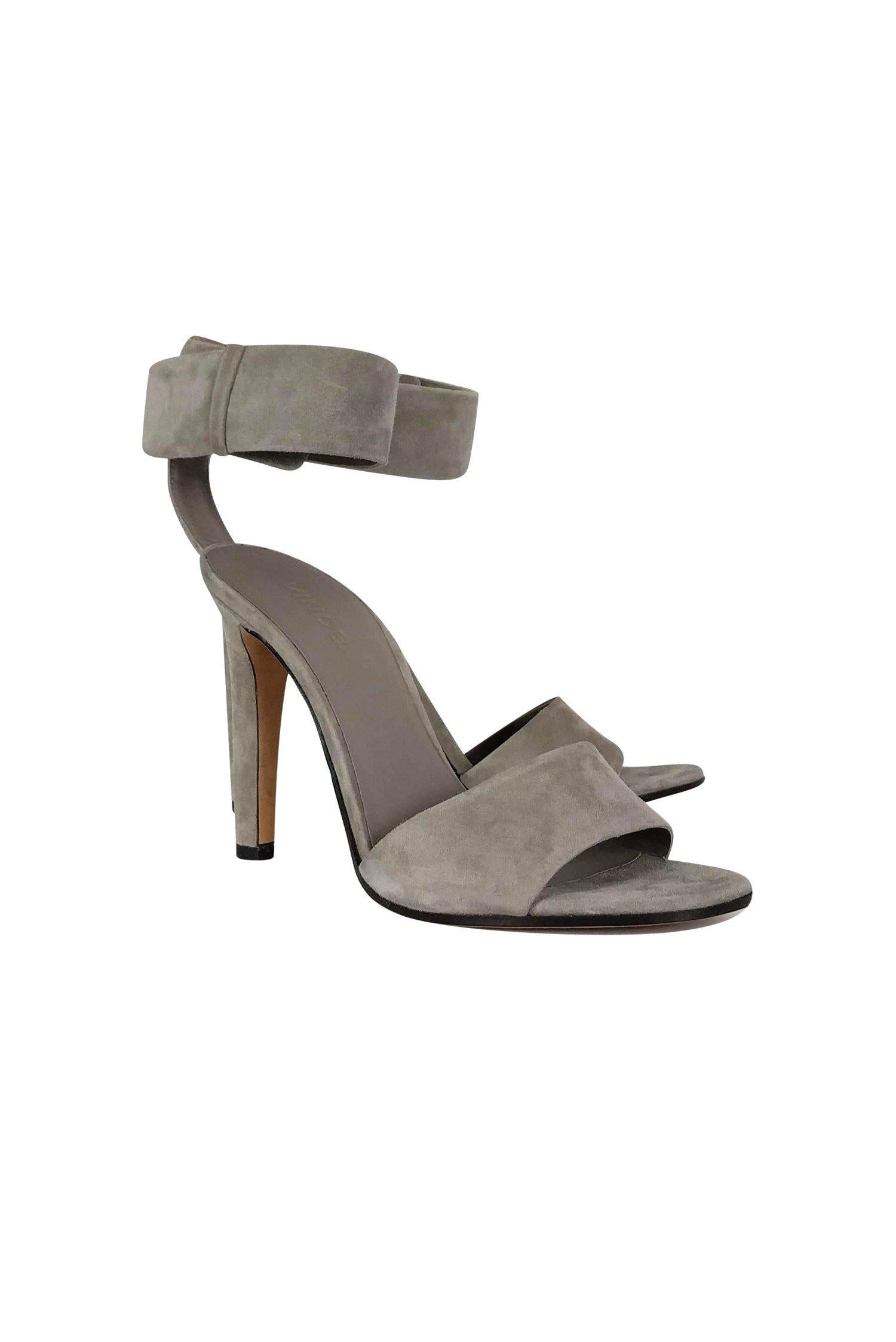 Vince Grey Suede Ankle Pumps - Size 8 - Irresistible Style!