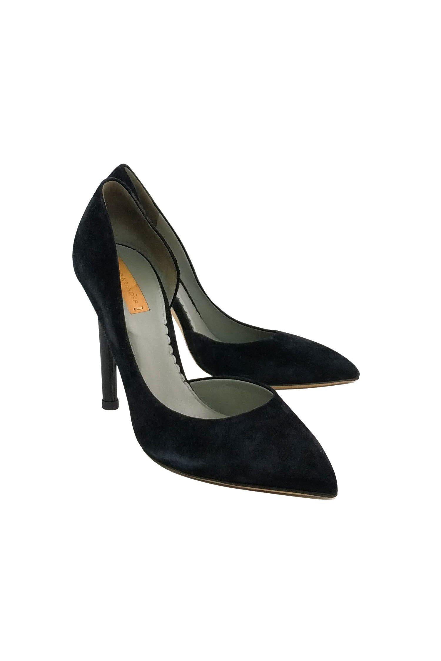 Reed Krakoff's Stunning Black Suede Pointed Heels - Size 7