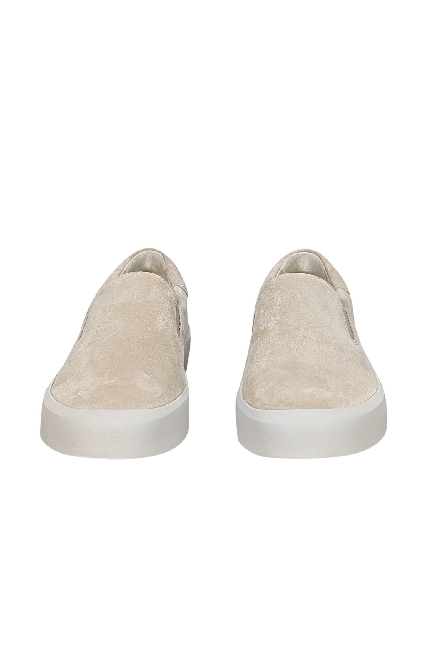 Vince Beige Suede Slip-On Sneakers - Size 9
