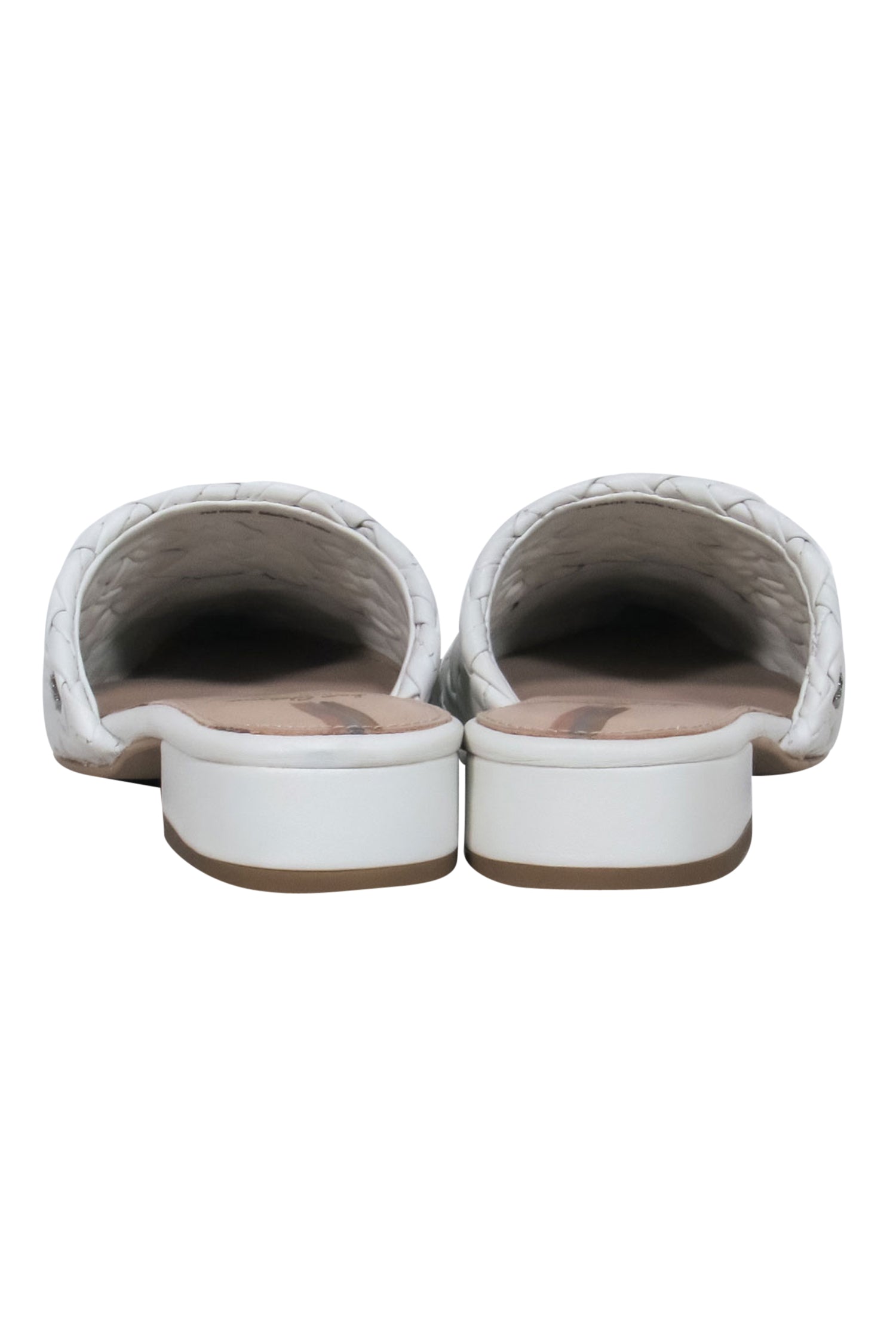 Sam Edelman's Stunning White Woven Leather Mules - Size 7