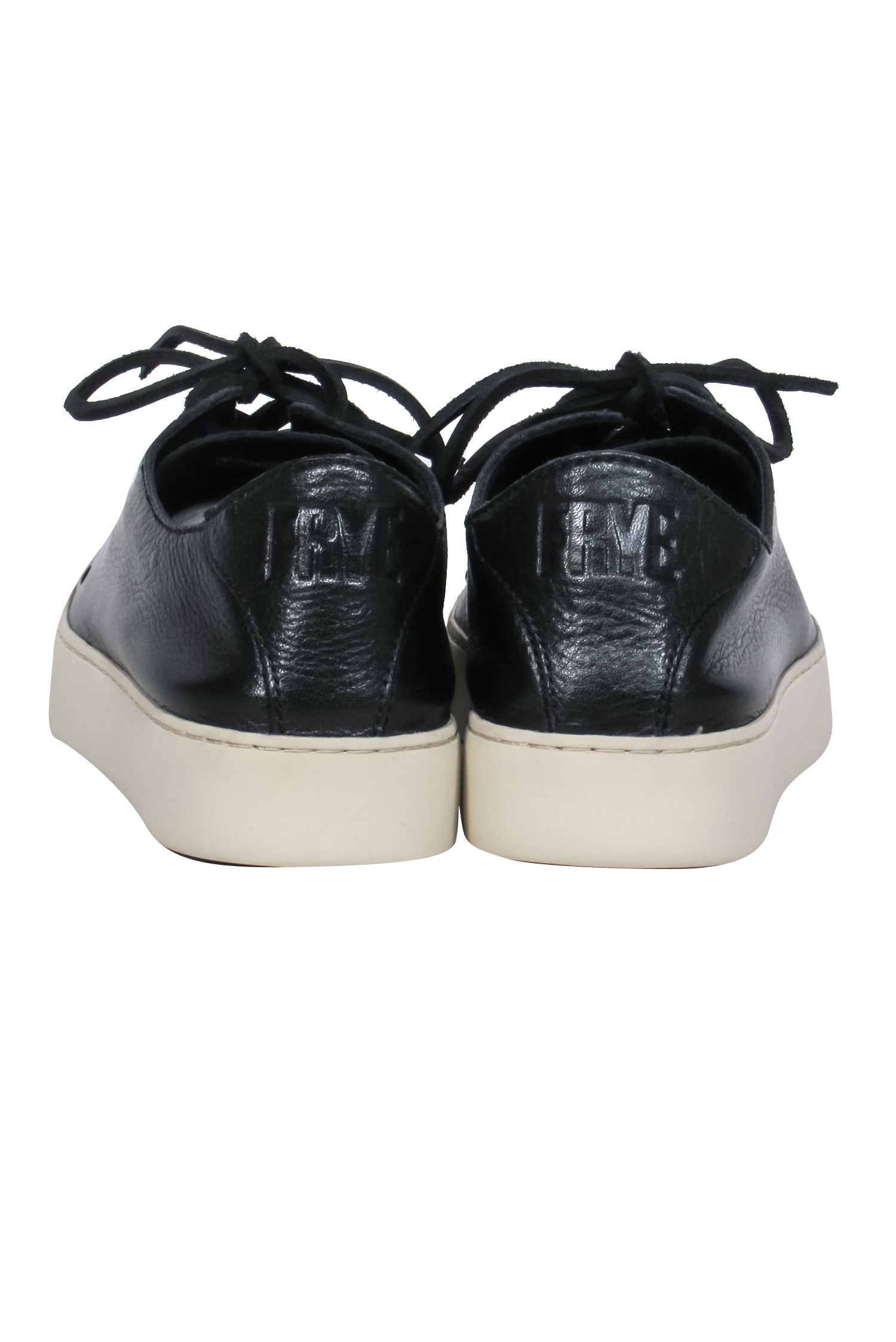 Frye's Stunning Black Leather Platform Lace - Up Sneakers in Size 9