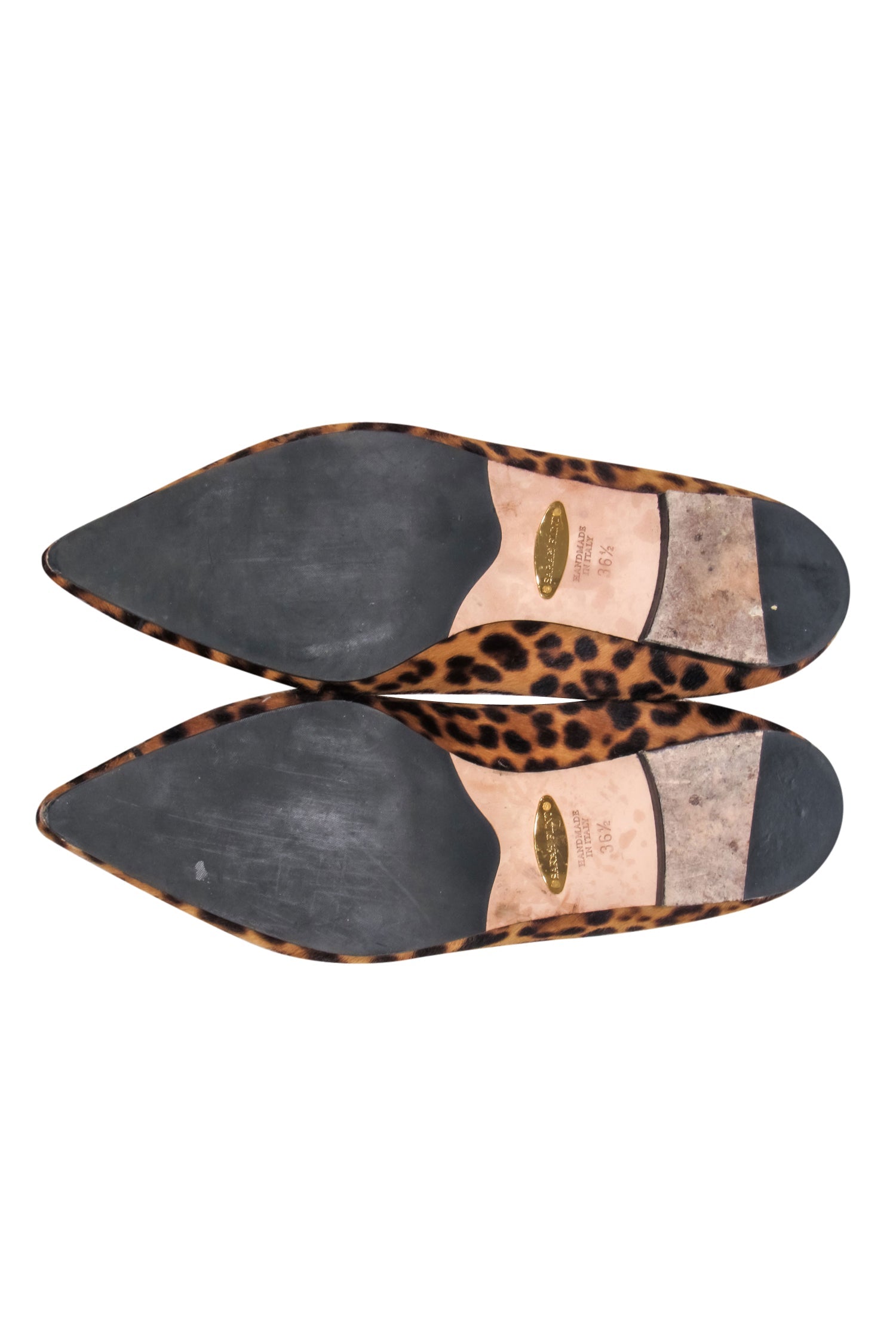 Sarah Flint Natalie Leopard Print Calf Hair Flats - Size 6.5 - Effortlessly Stylish!