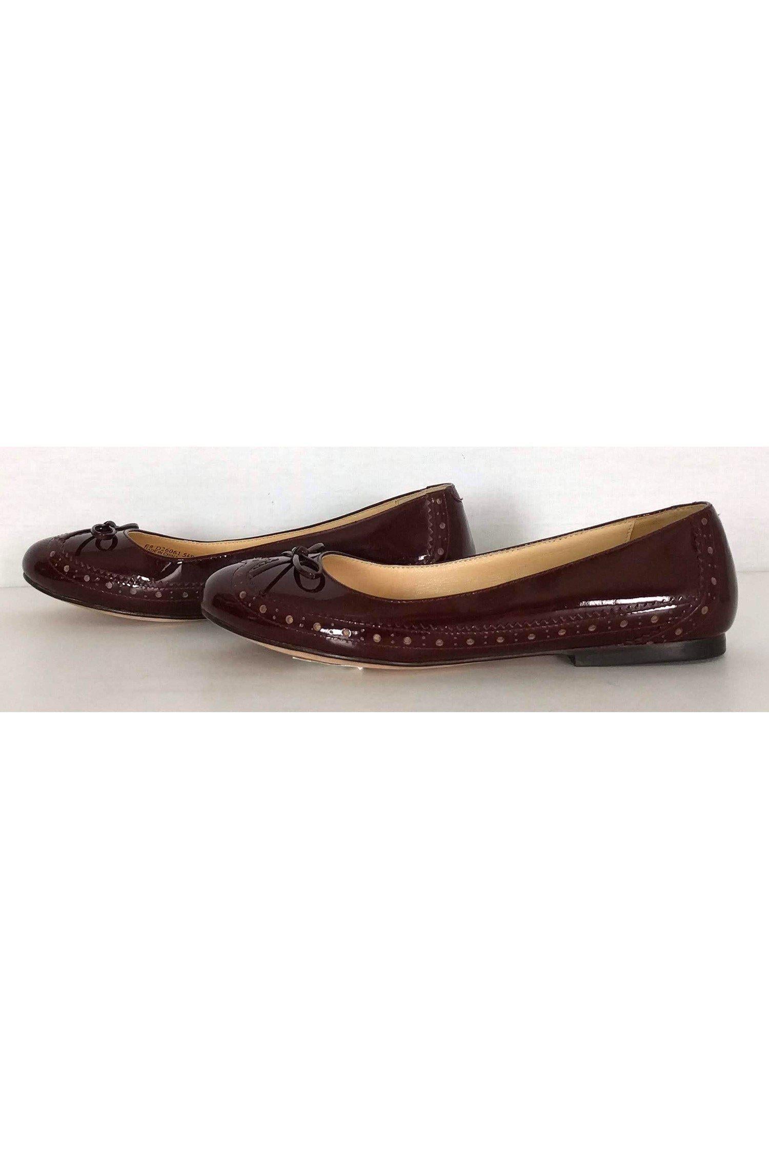 Cole Haan Maroon Ballet Flats with Bow - Size 5.5 - A Must - Have Fashion Piece!