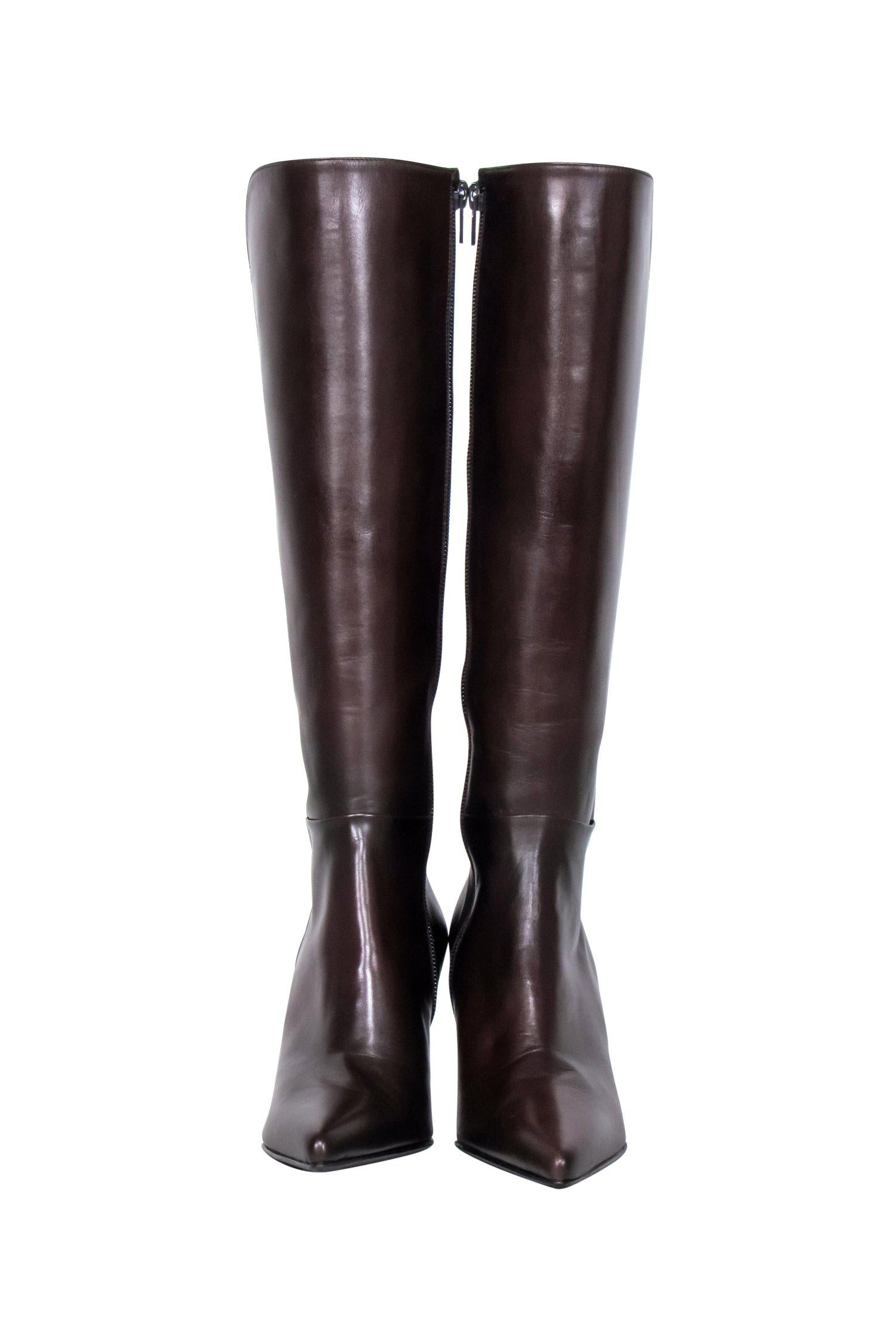 Stuart Weitzman Bonjour Heeled Knee - High Boots in Gorgeous Brown, Size 6
