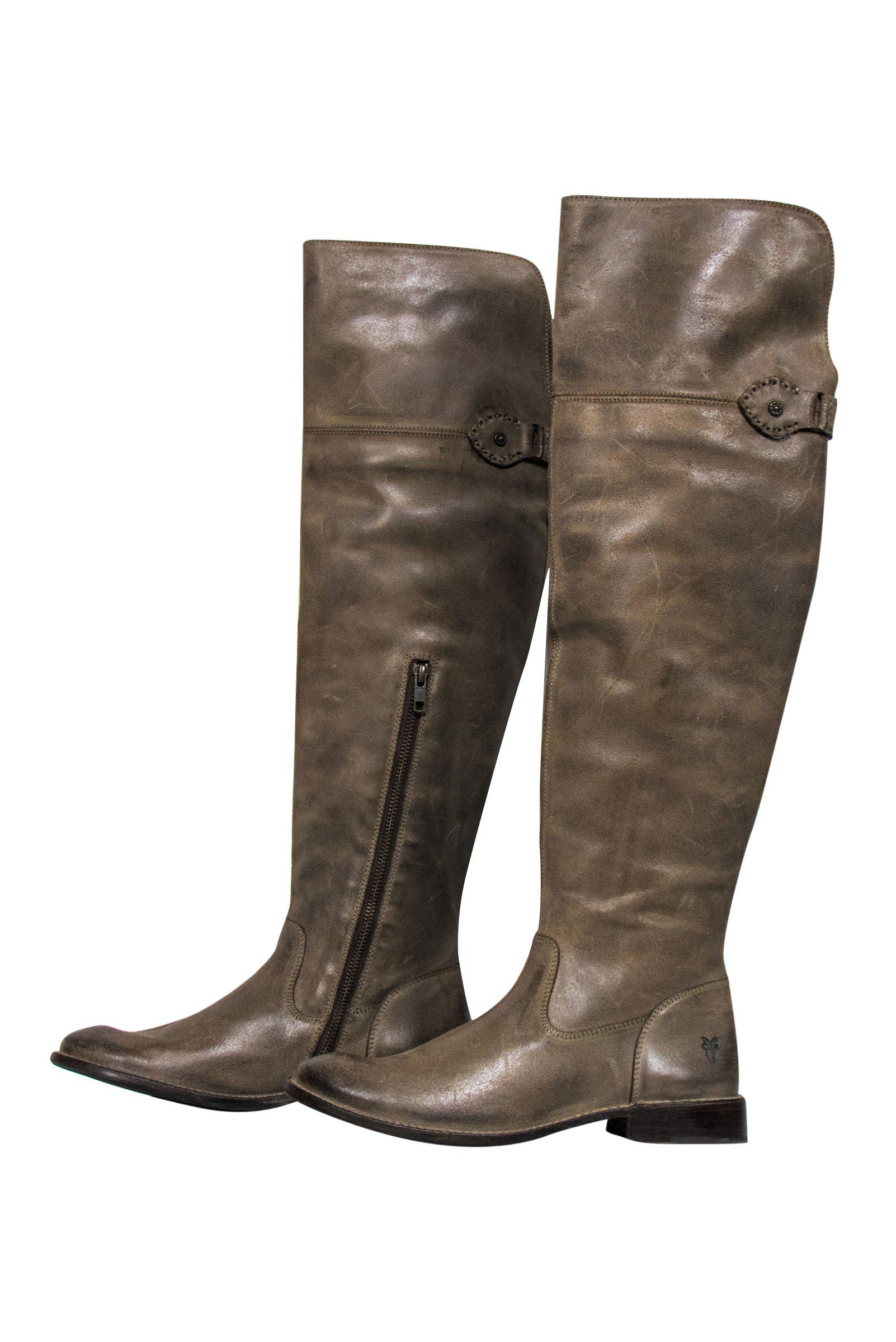 Frye Tan Leather Over-the-Knee Boots - Size 8.5 - Must-Have Autumn Footwear!