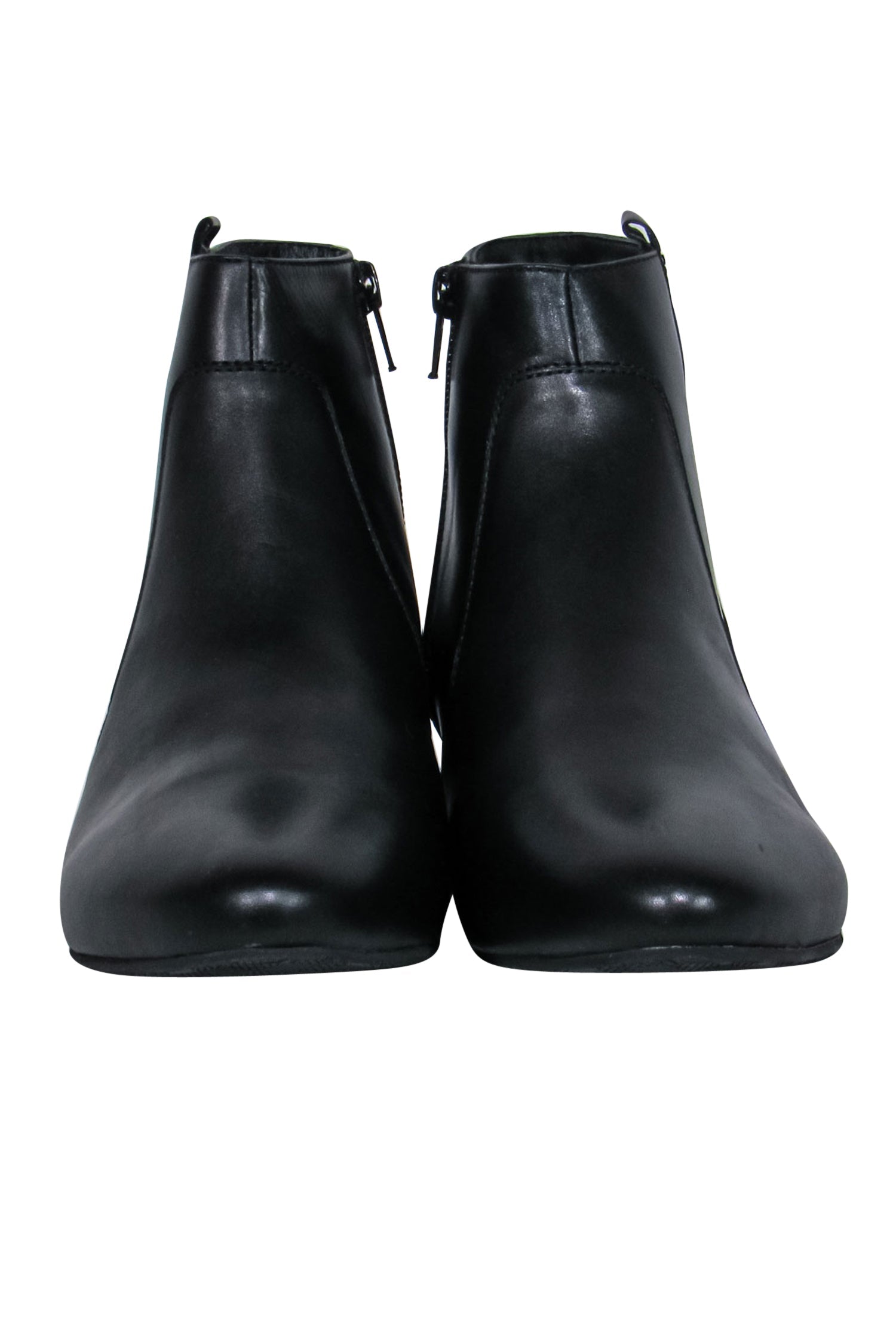 Delman - Stunning Black Leather Wiley Chelsea Booties in Size 9.5
