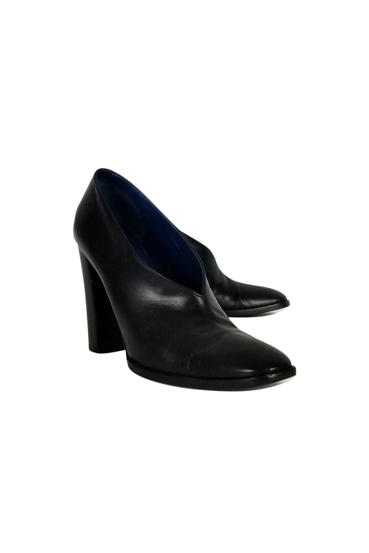 Celine Black Slip-On Heels - Size 9: Chic Office Essential