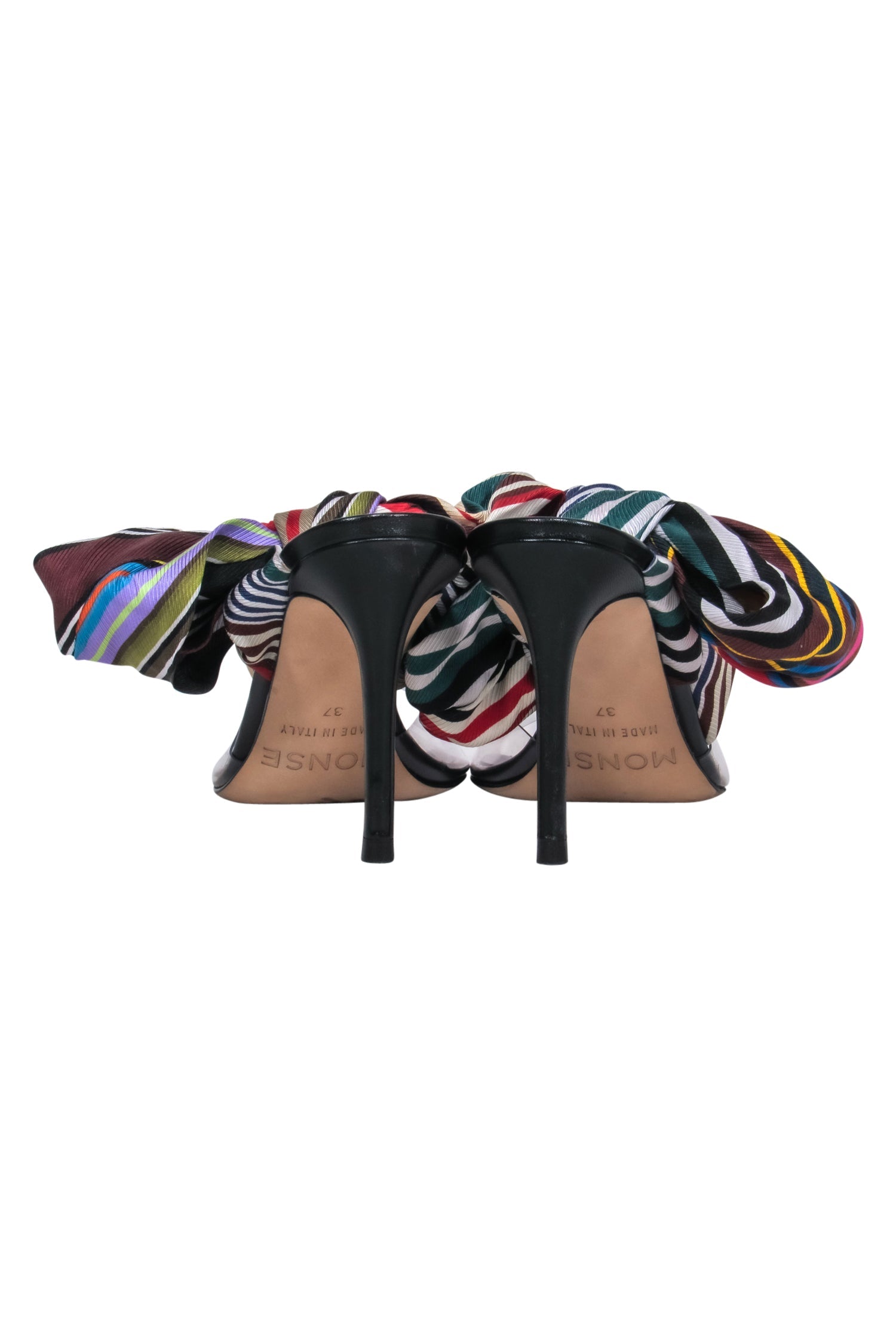 Monse Multi - Colored Ribbon Strap Heels - Size 7: Party - Ready Glam!