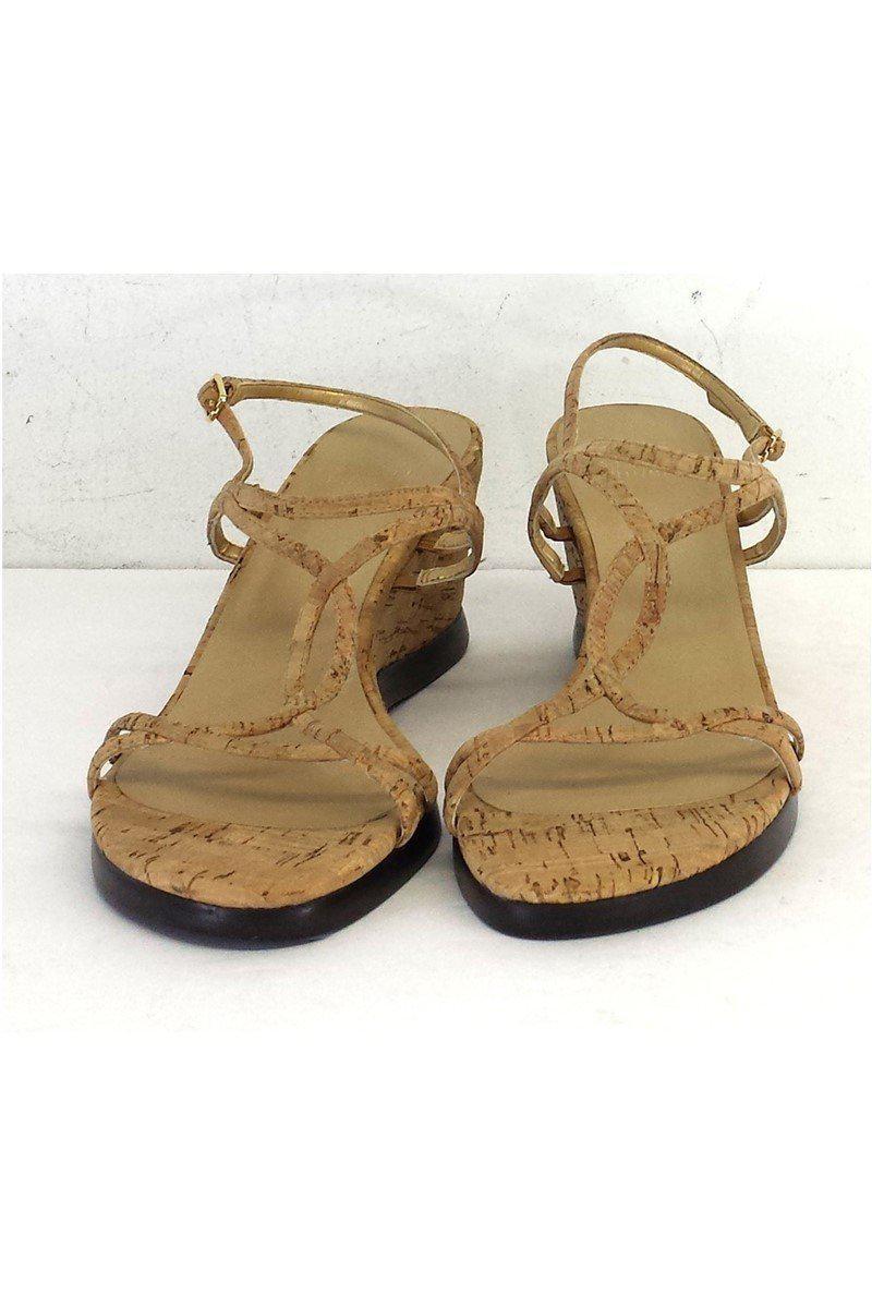 Stuart Weitzman's Alluring Size 10 Cork Sandal Wedges