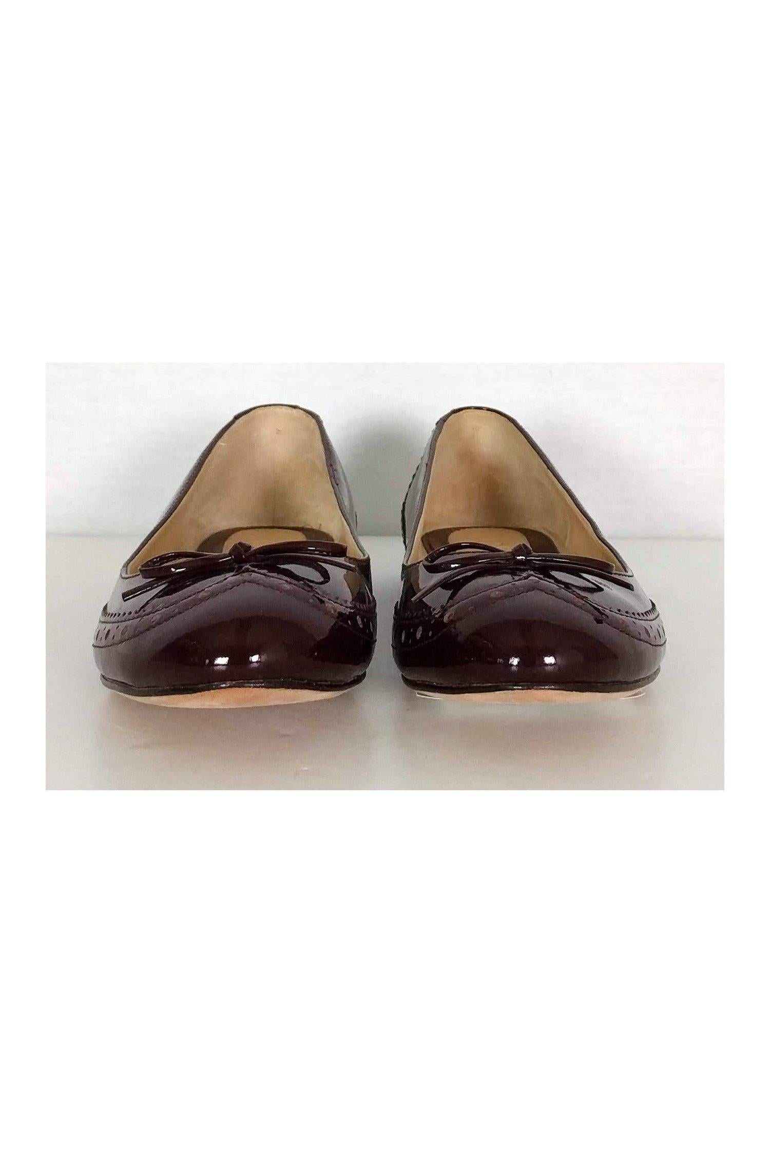 Cole Haan Maroon Ballet Flats with Bow - Size 5.5 - A Must - Have Fashion Piece!