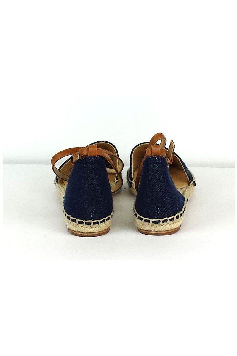 Lafayette 148 - Stylish Belia Denim D'Orsay Espadrille in Size 7.5