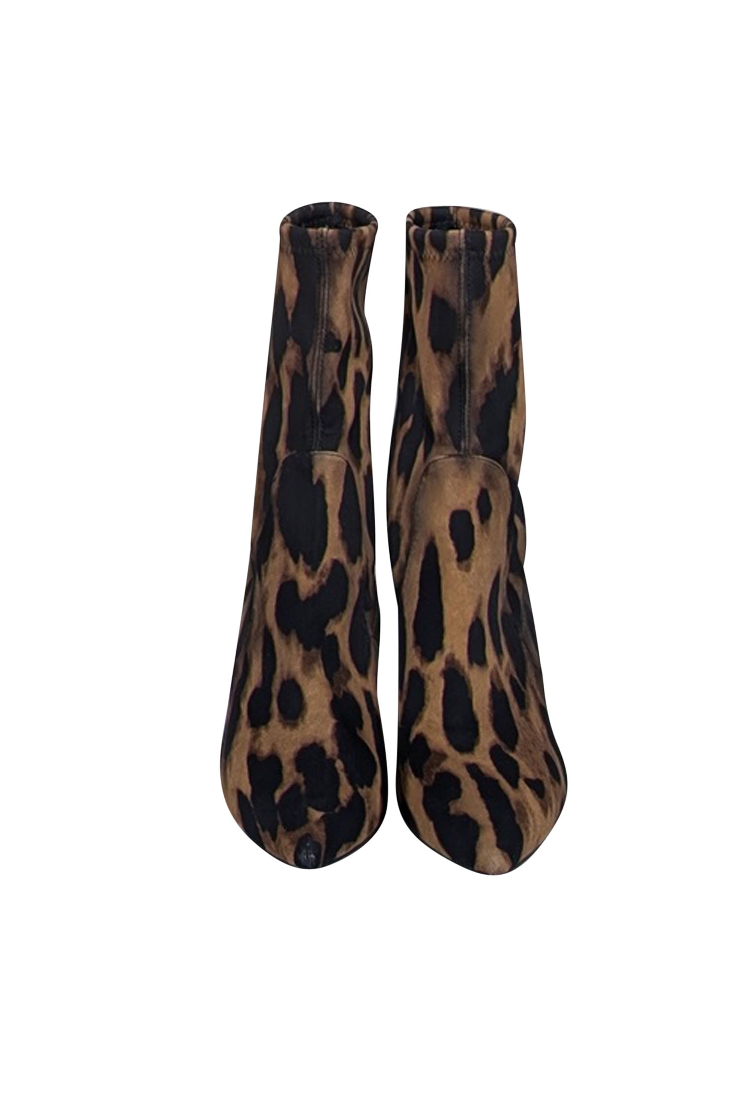 Stuart Weitzman Tan & Black Leopard Print Short Boots - Size 7 - Fashion for Fall!