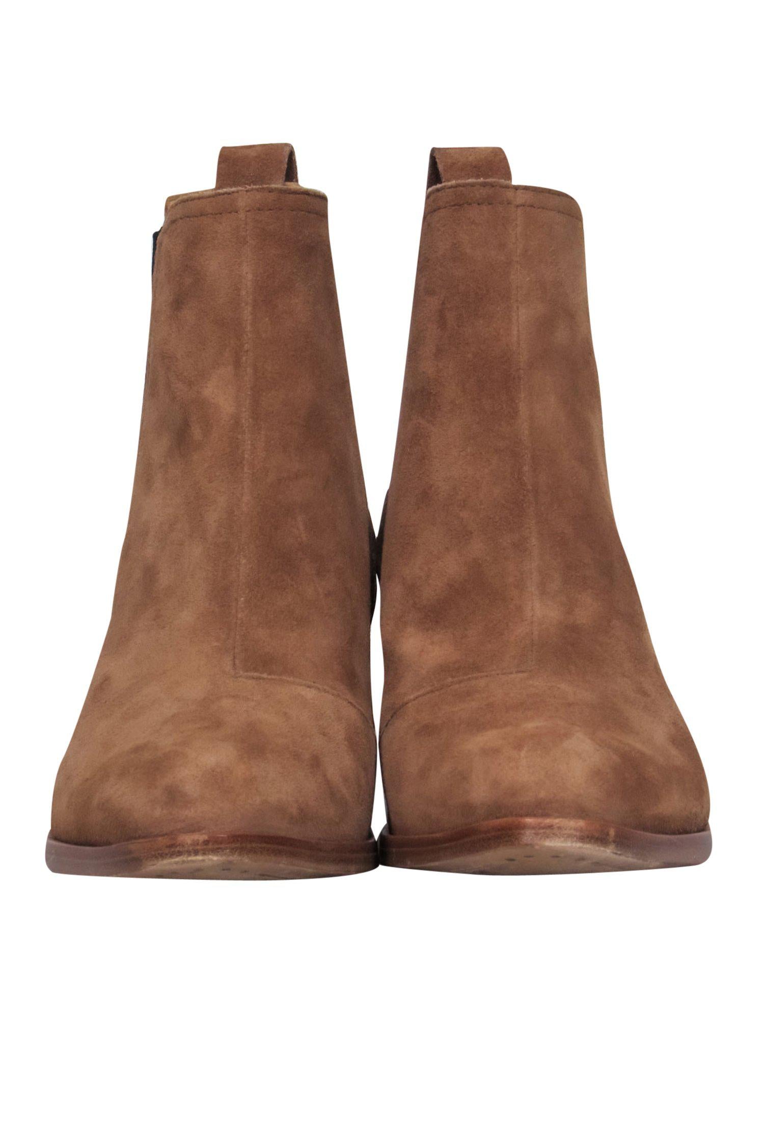 Rag & Bone Camel Suede Heeled Booties - Size 5: Fall Fashion Must-Have!