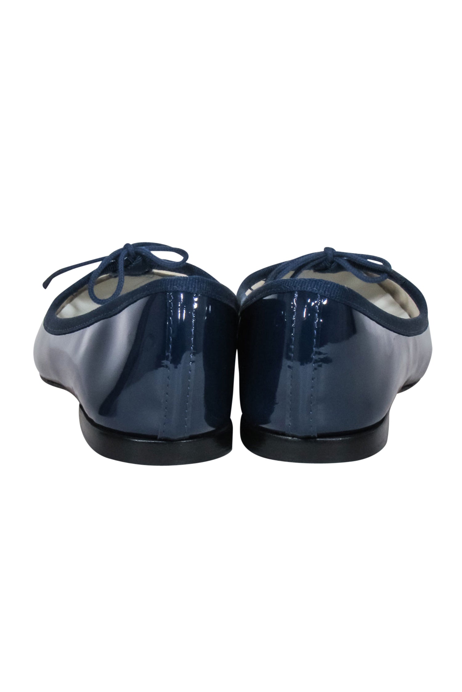 Repetto Navy Patent Leather Cendrillon Ballet Flats with Bow - Size 5.5 - Irresistible Elegance!