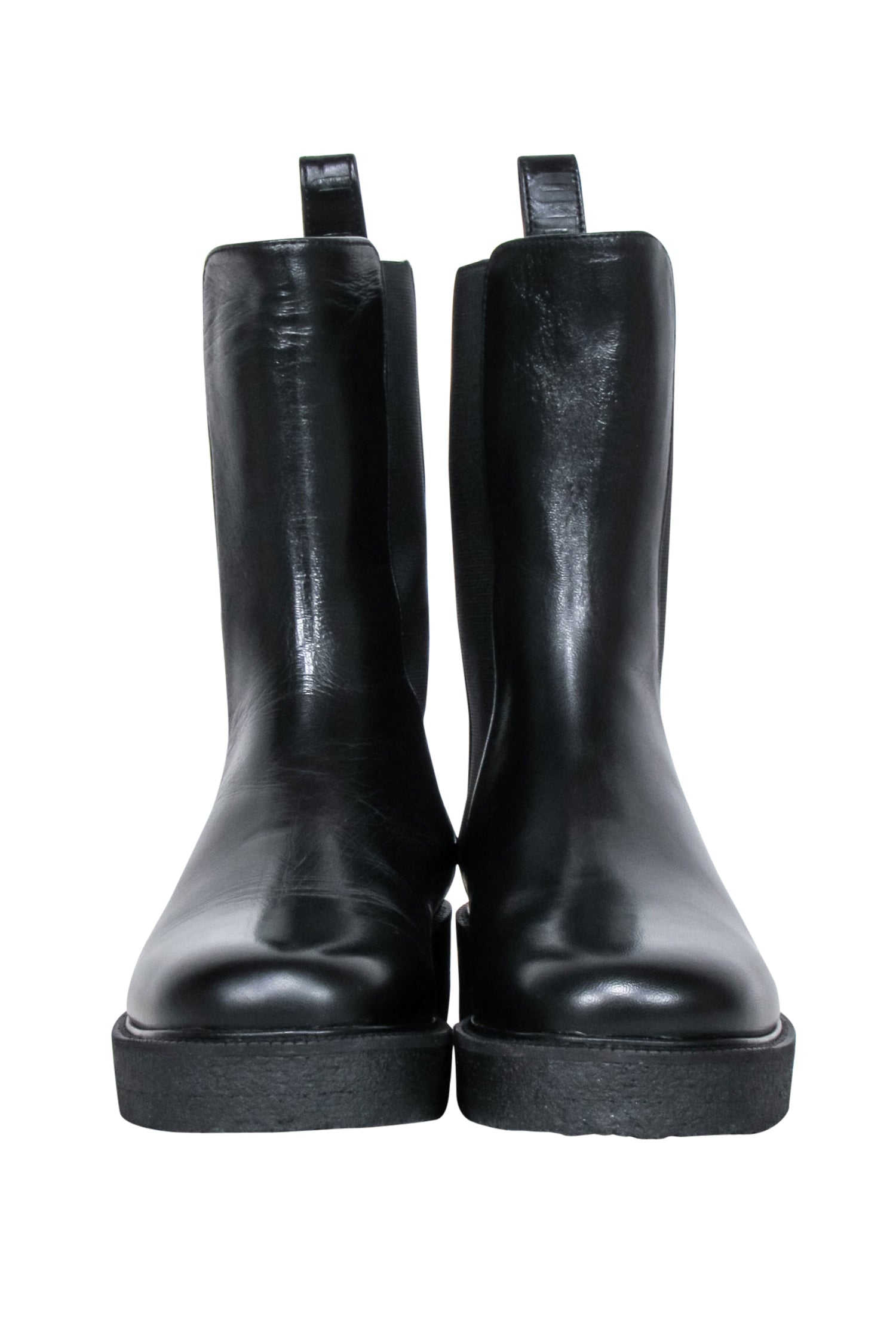 Staud - Chic Black Leather Palamino Boots in Size 7
