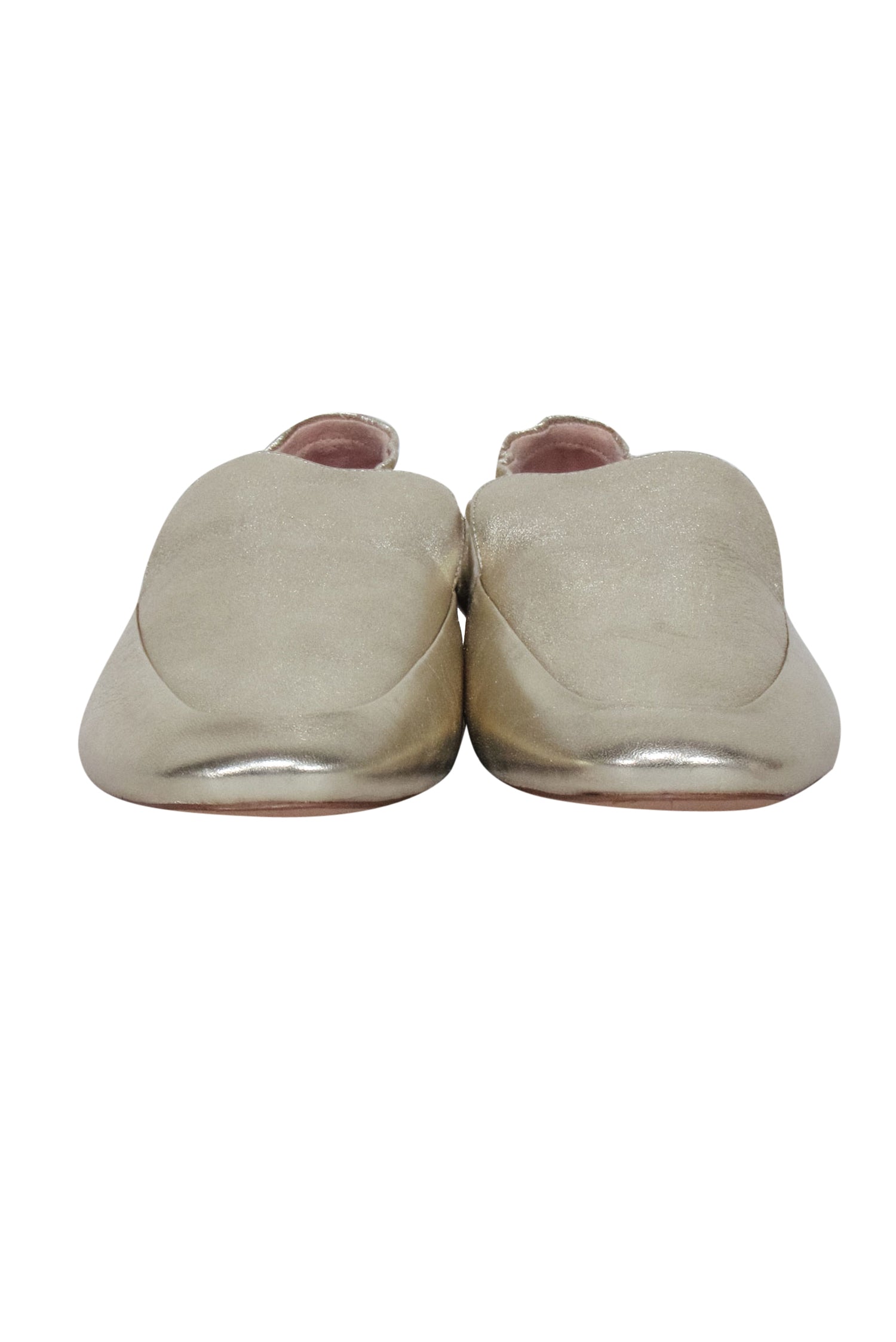 Kate Spade's Glamorous Gold Metallic Leather Loafers - Size 11