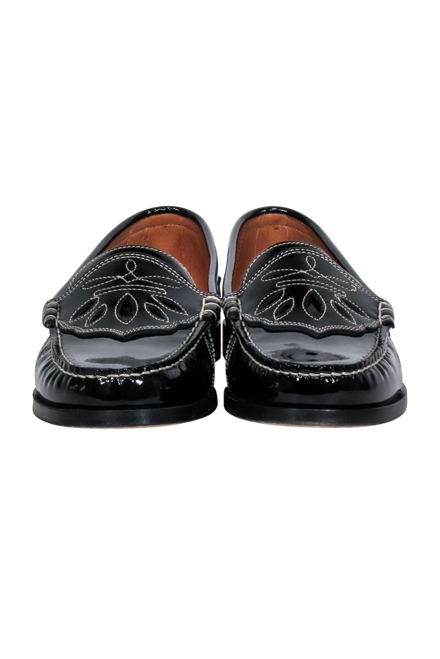 Ganni Black Patent Loafers - Size 7: A Stylish Must-Have!