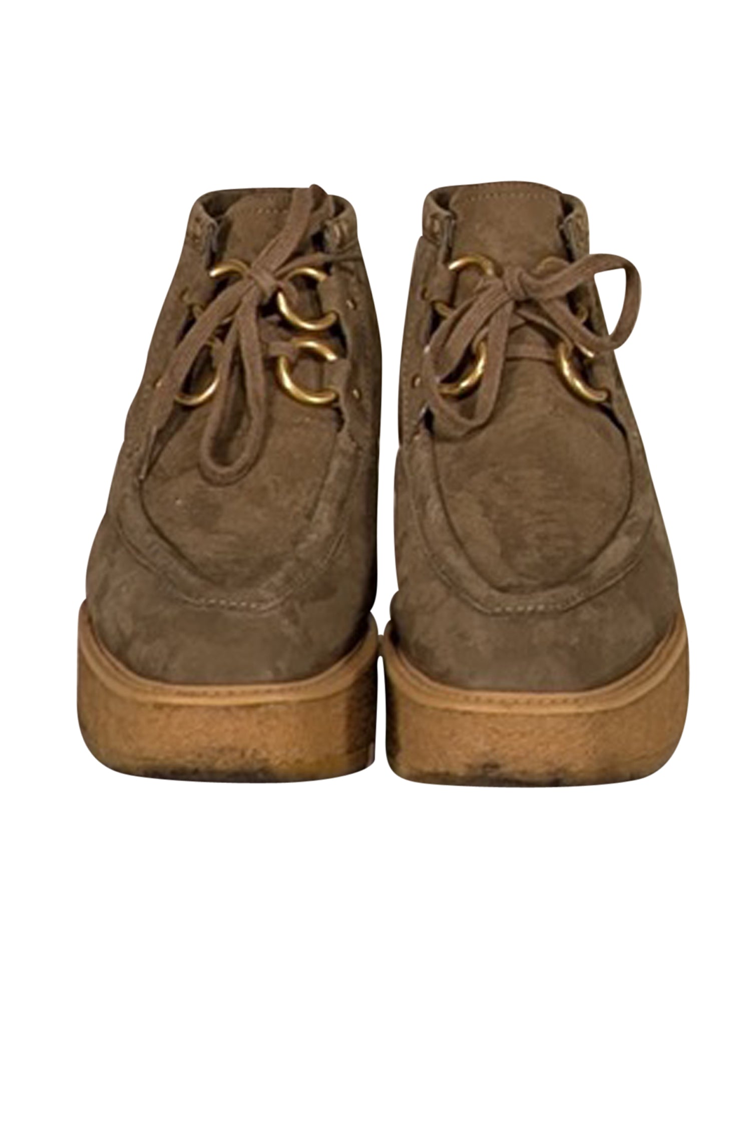 Stella McCartney 'Cigar Brody' Olive Green Half Boots