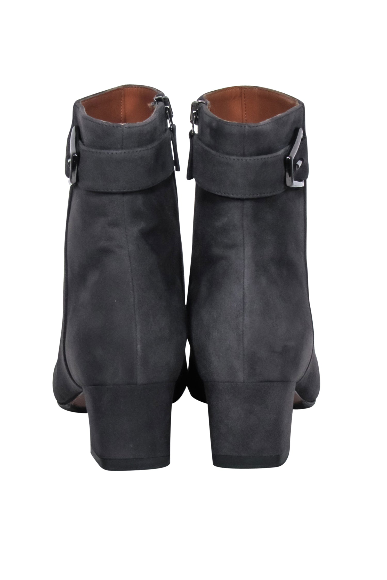 Aquatalia Grey Suede Pointed-Toe Short Boots - Size 8.5 - Fashion Forward!