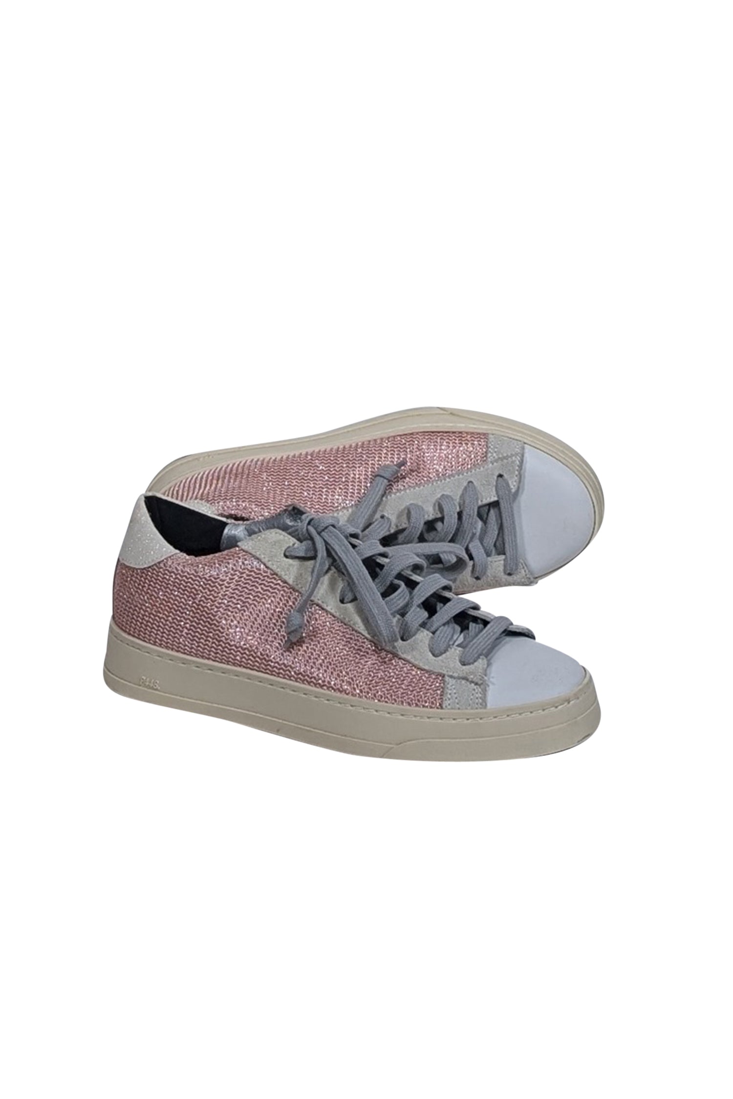 P448 Pink Knit Sneakers with White Trims - Size 8 - Irresistible Fashion!