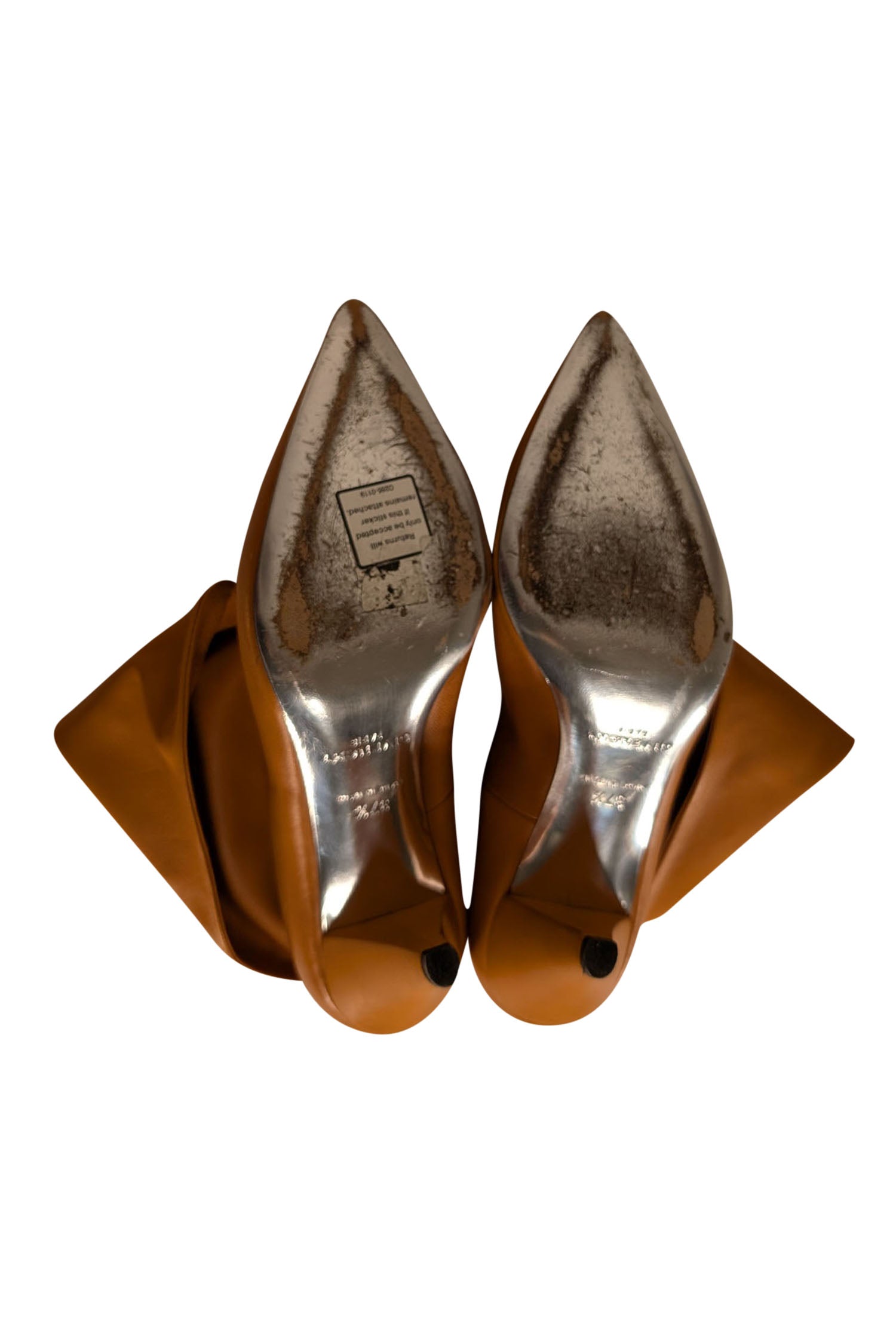 Givenchy Tan Leather Fold-Over Short Boots - Size 7.5