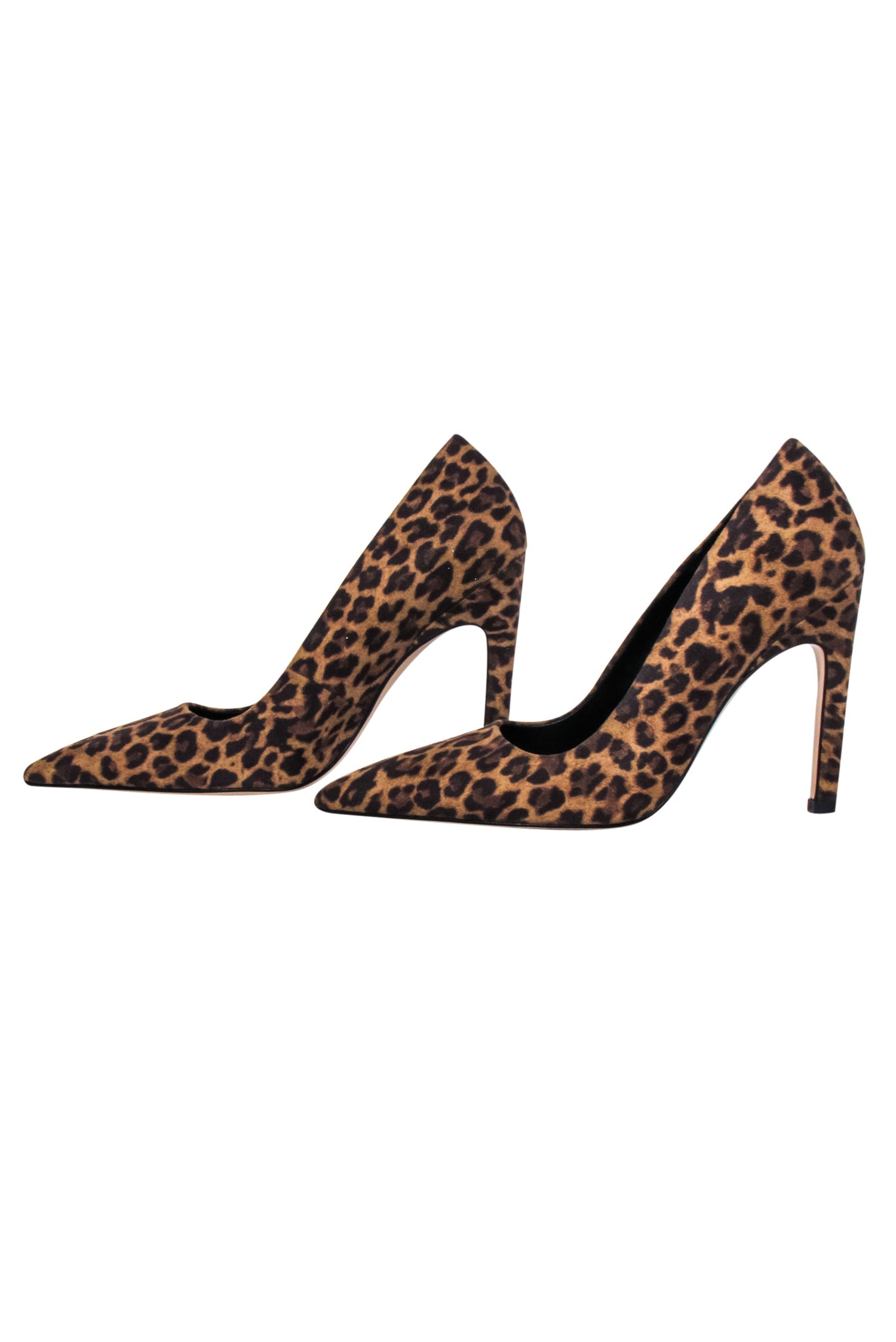 Good American - Stunning Tan & Brown Leopard Print Pointed Toe Pumps in Size 7