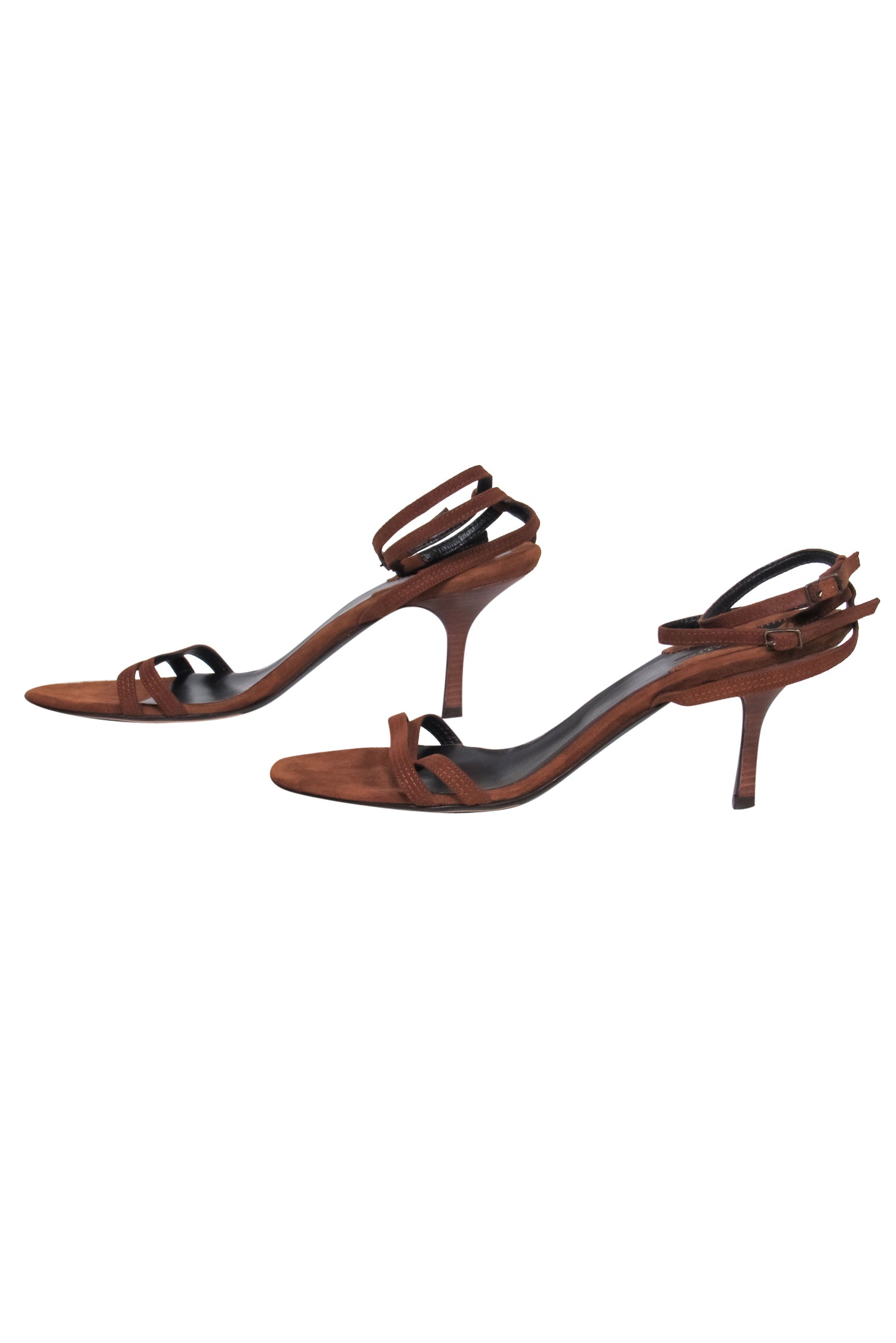 Donna Karan Camel Suede Strappy Pumps - Size 10 - Perfect for Bohemian Summer