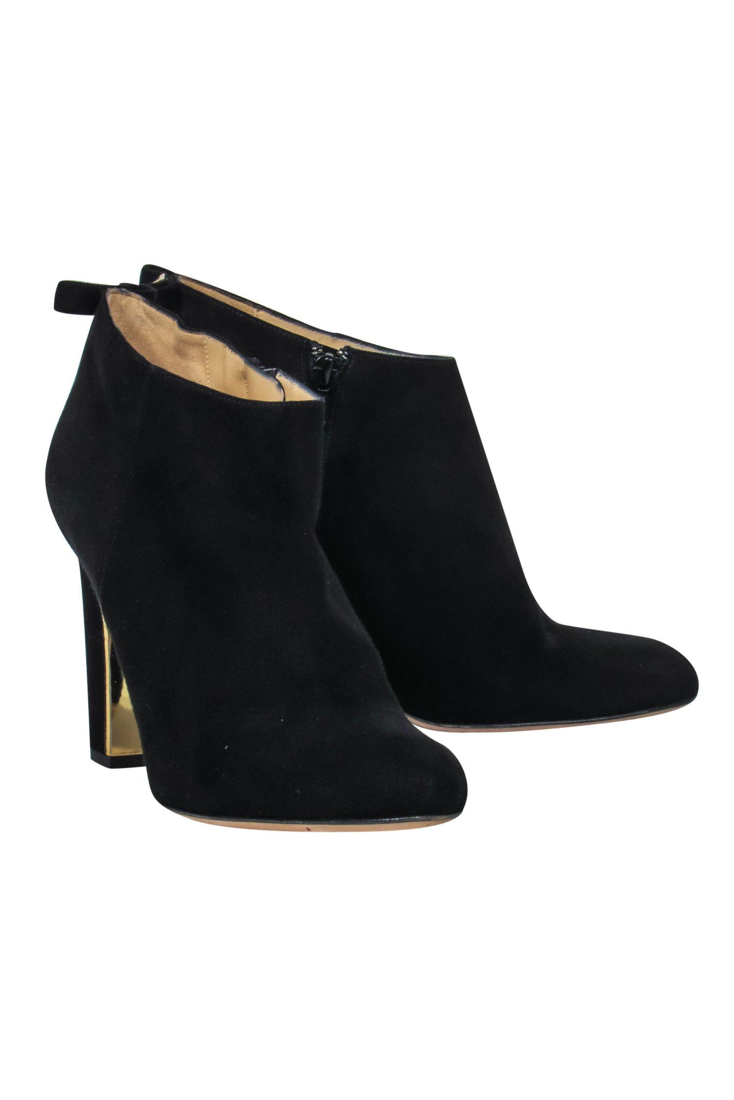 Kate Spade Black Suede Booties with Bow - Size 8: Chic Autumn Must - Haves!