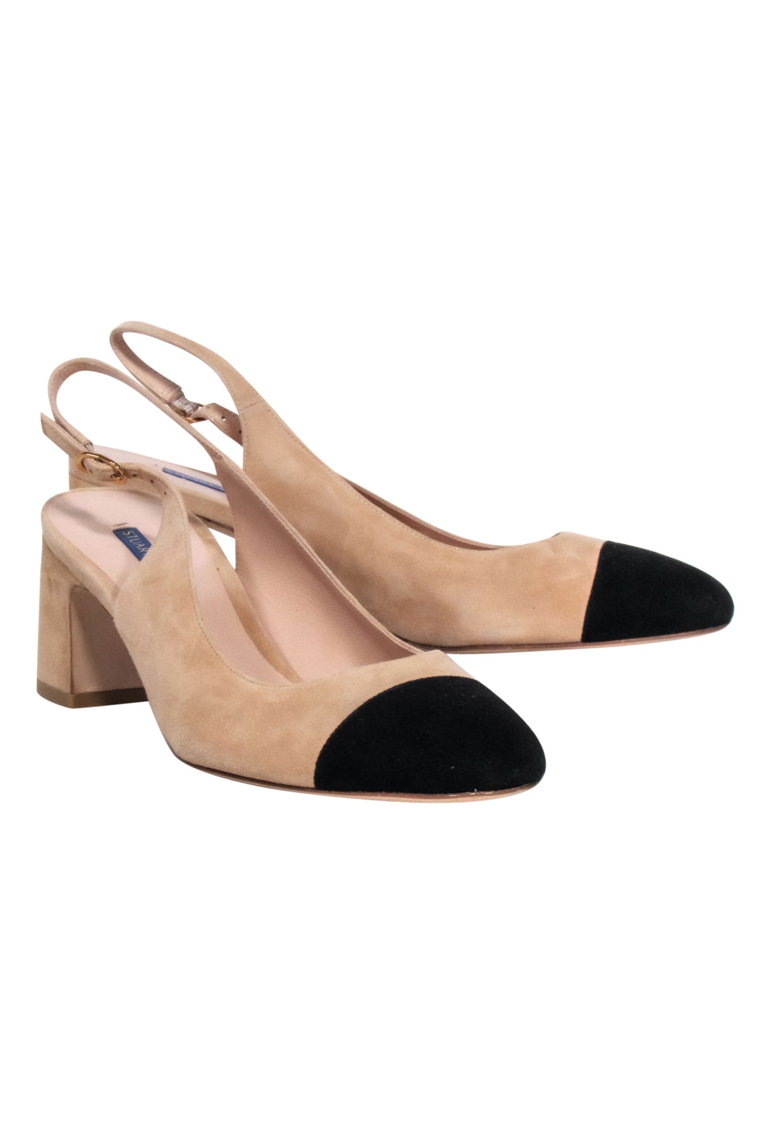 Stuart Weitzman - Gorgeous Beige Suede Sling Back Heels in Size 9