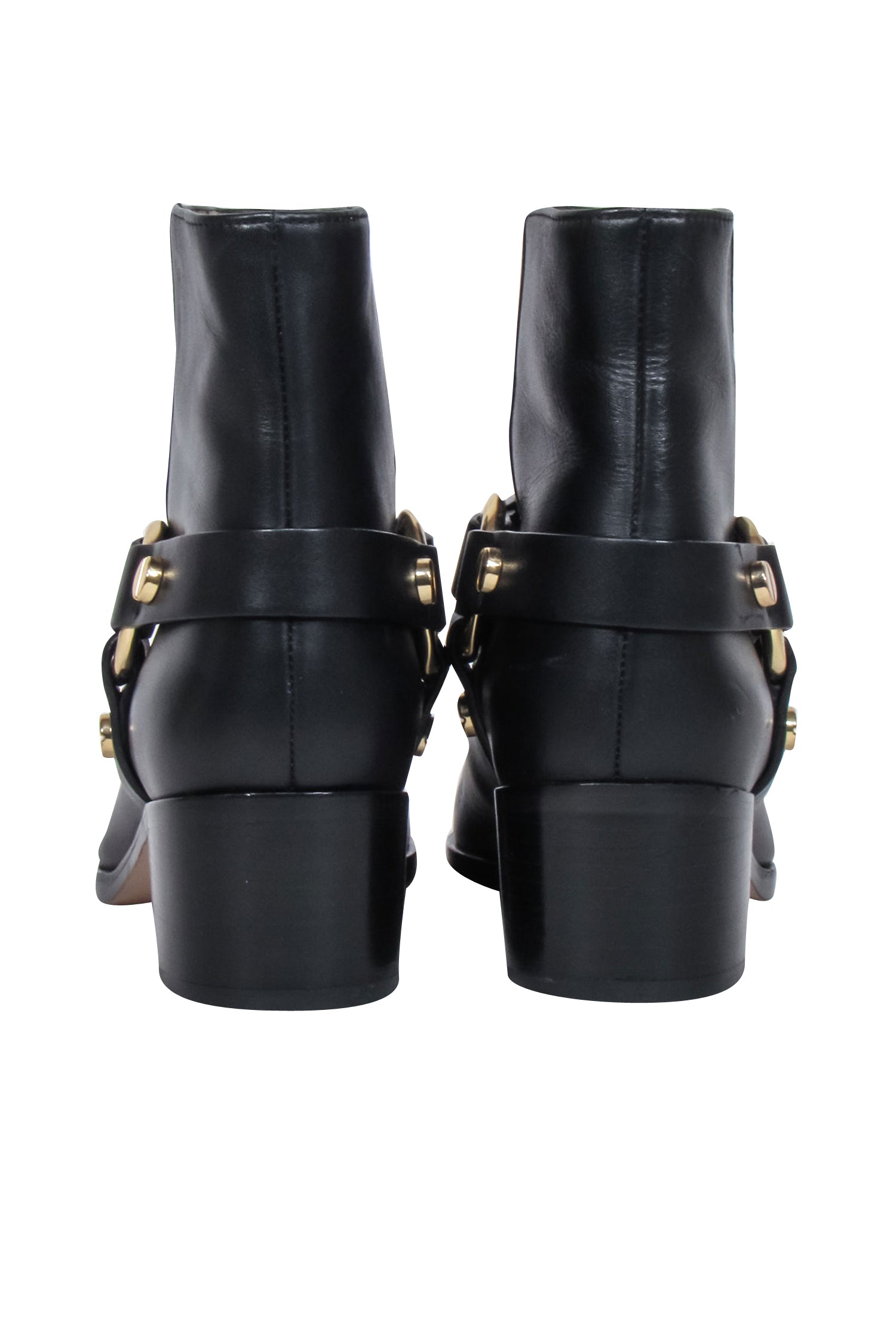 Stuart Weitzman Black Leather Ankle Detail Short Boots - Size 8.5: Unleash Your Edgy Style!