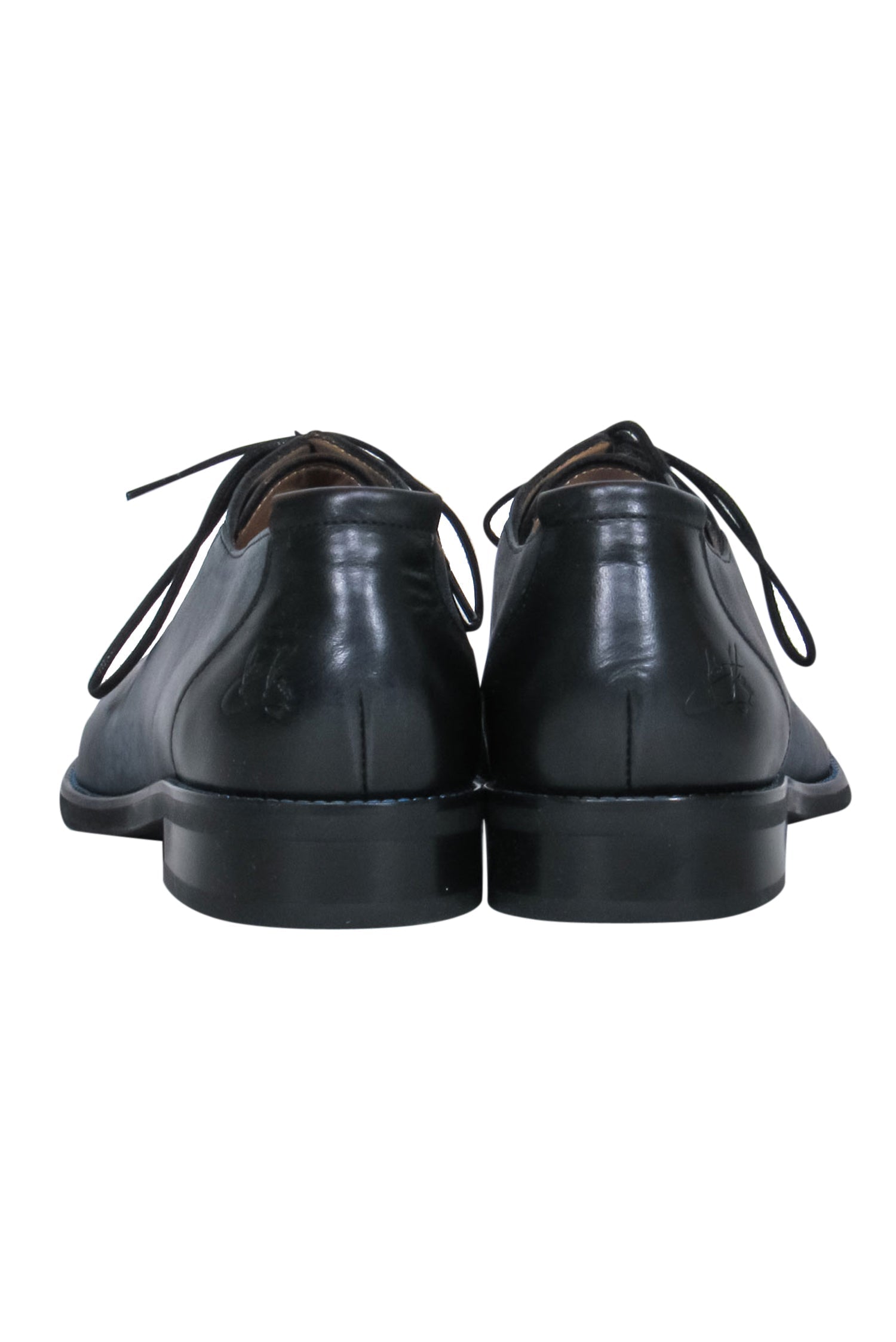 John Fluevog - Blue & Black Metallic Speckled Leather Lace - Up 'Sea Angel' Loafers Size 7.5: Be Bold!