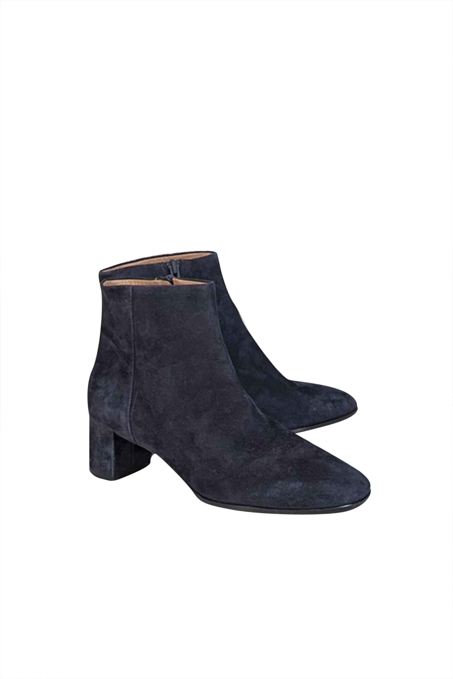 Via Spiga Navy Suede Short Ankle Boots - Size 9 - Chic & Versatile