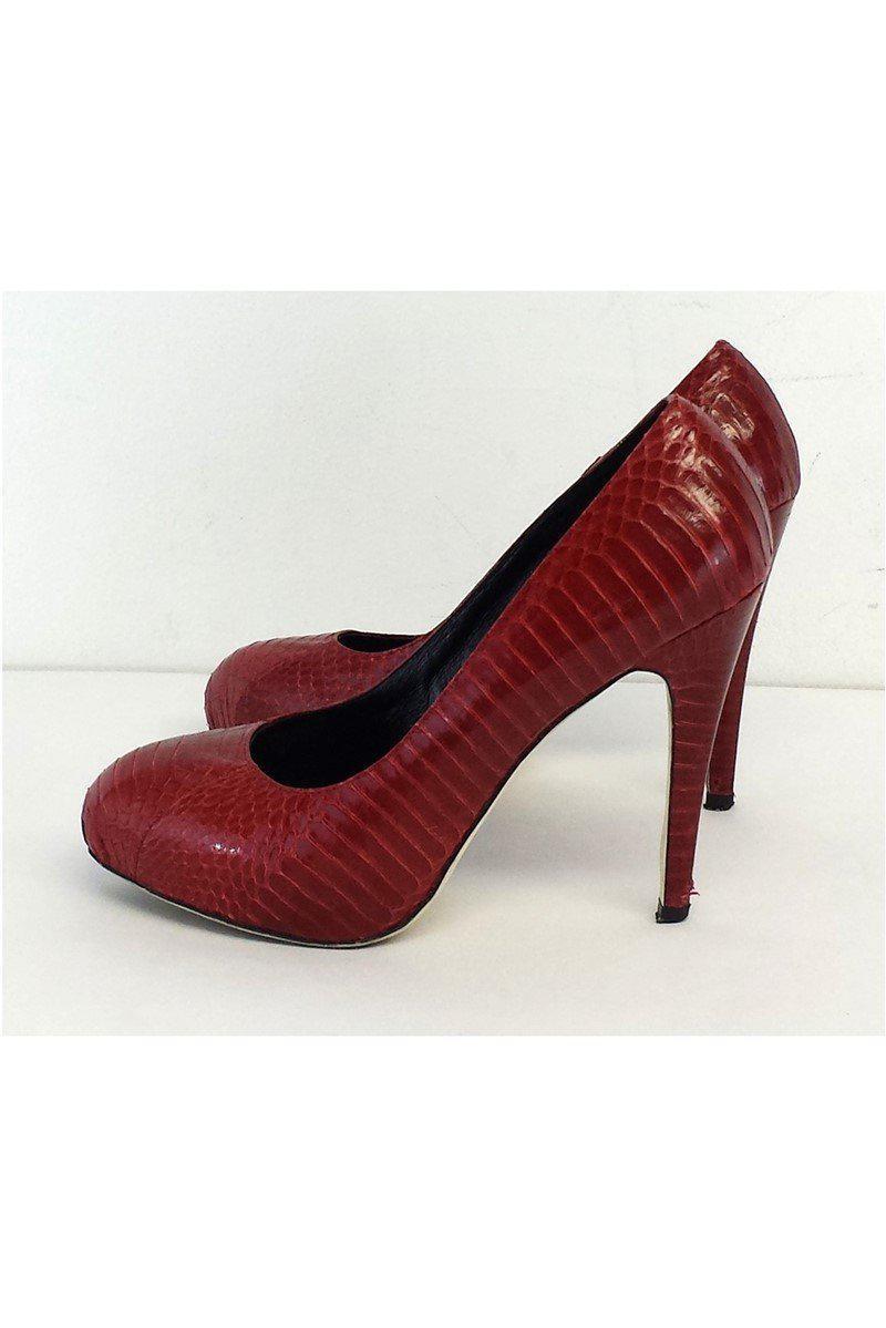 Gorgeous Kathryn Amberleigh Red Snakeskin Heels in Size 10 - Grab Yours Now!