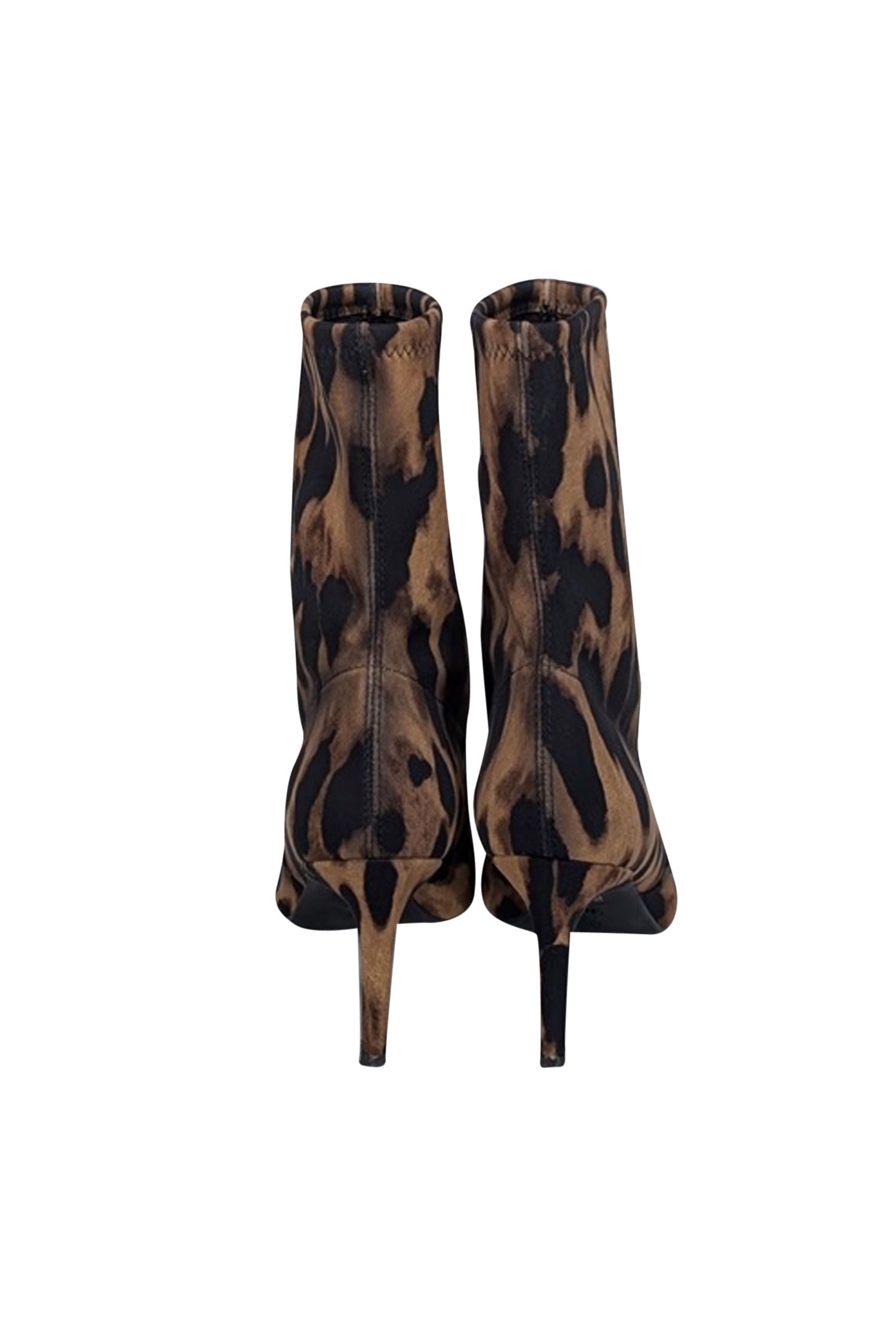 Stuart Weitzman Tan & Black Leopard Print Short Boots - Size 7 - Fashion for Fall!