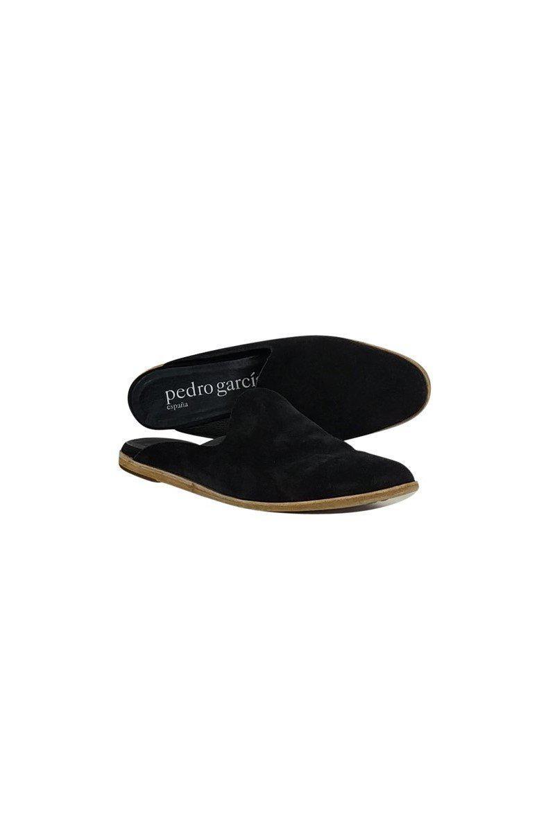 Pedro Garcia - Stunning Black Suede Mules in Size 7.5